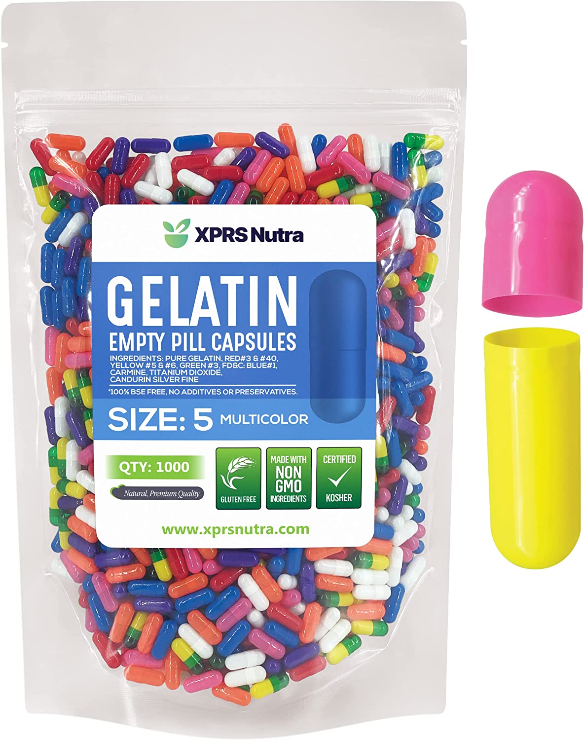 Size 5 Empty Gelatin Capsules