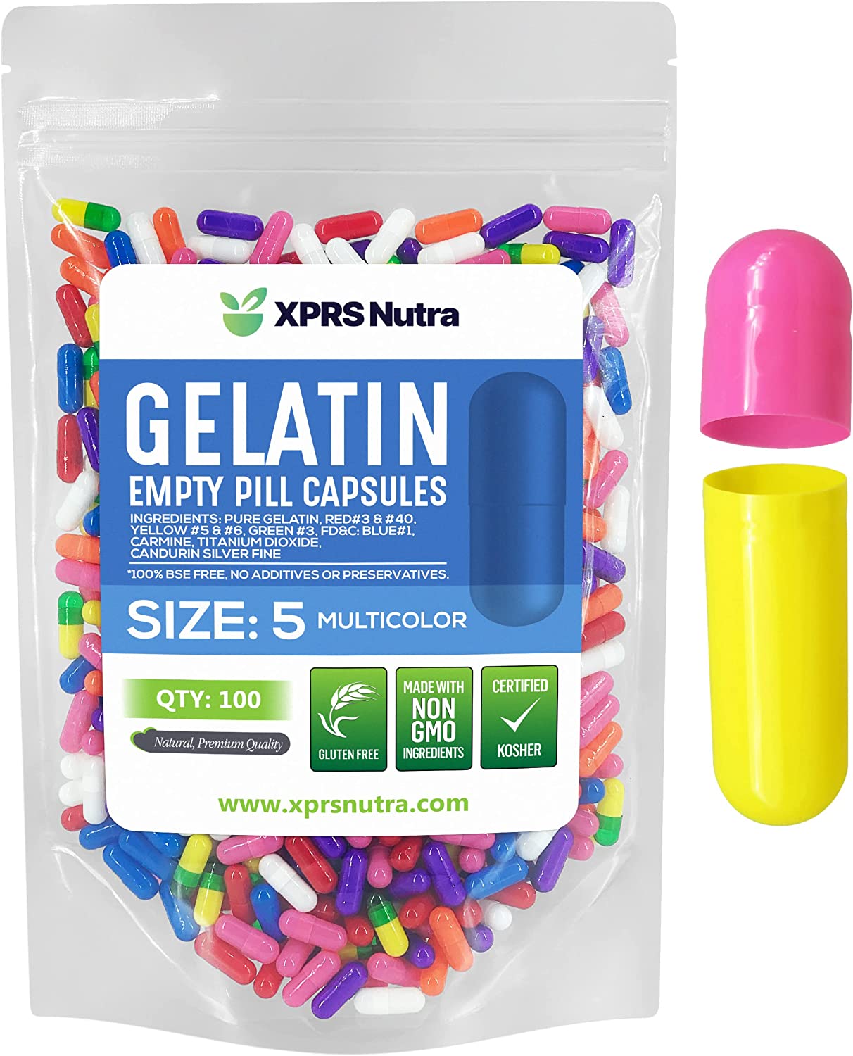 Size 5 Empty Gelatin Capsules