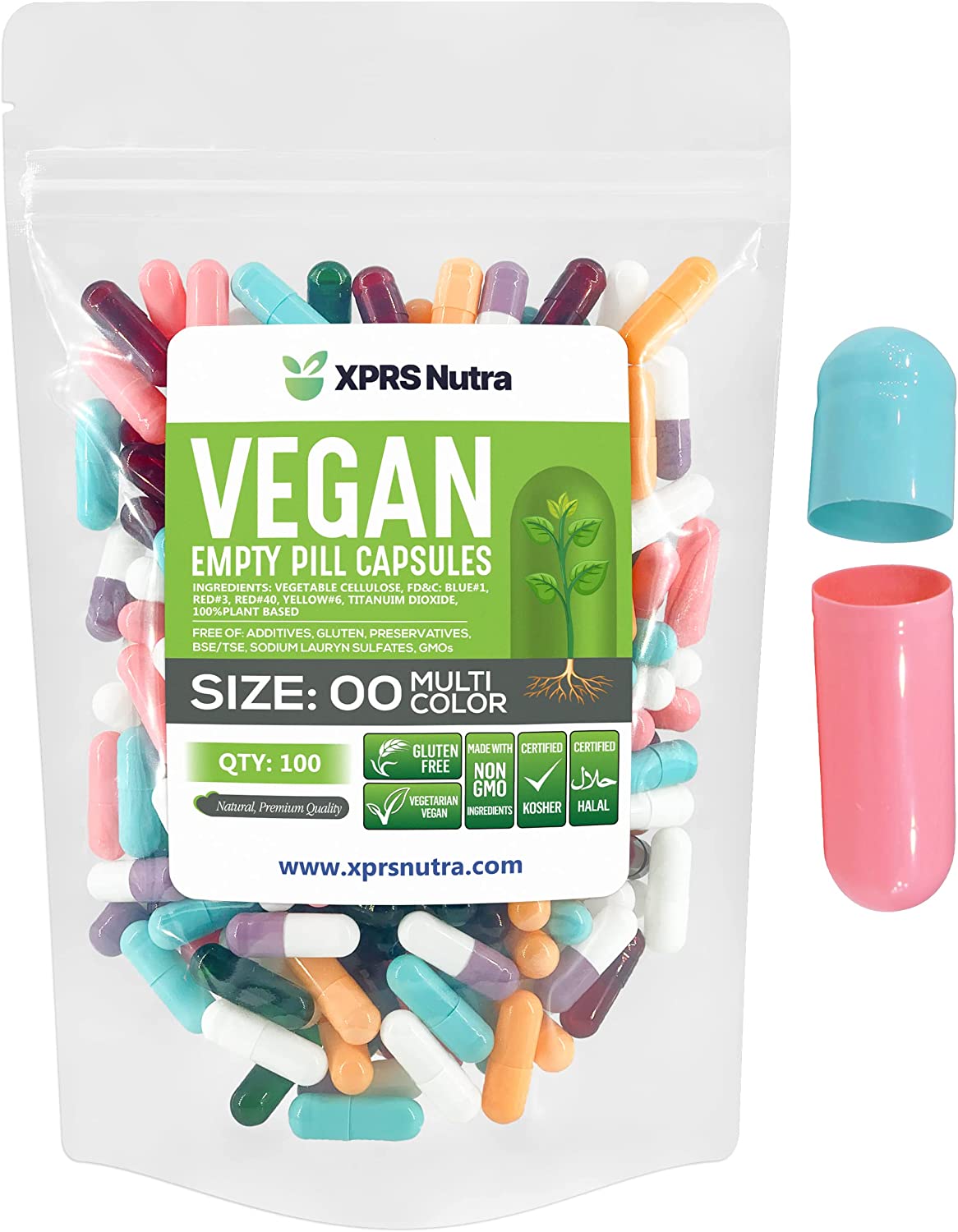 Size 00 Empty Vegan Capsules
