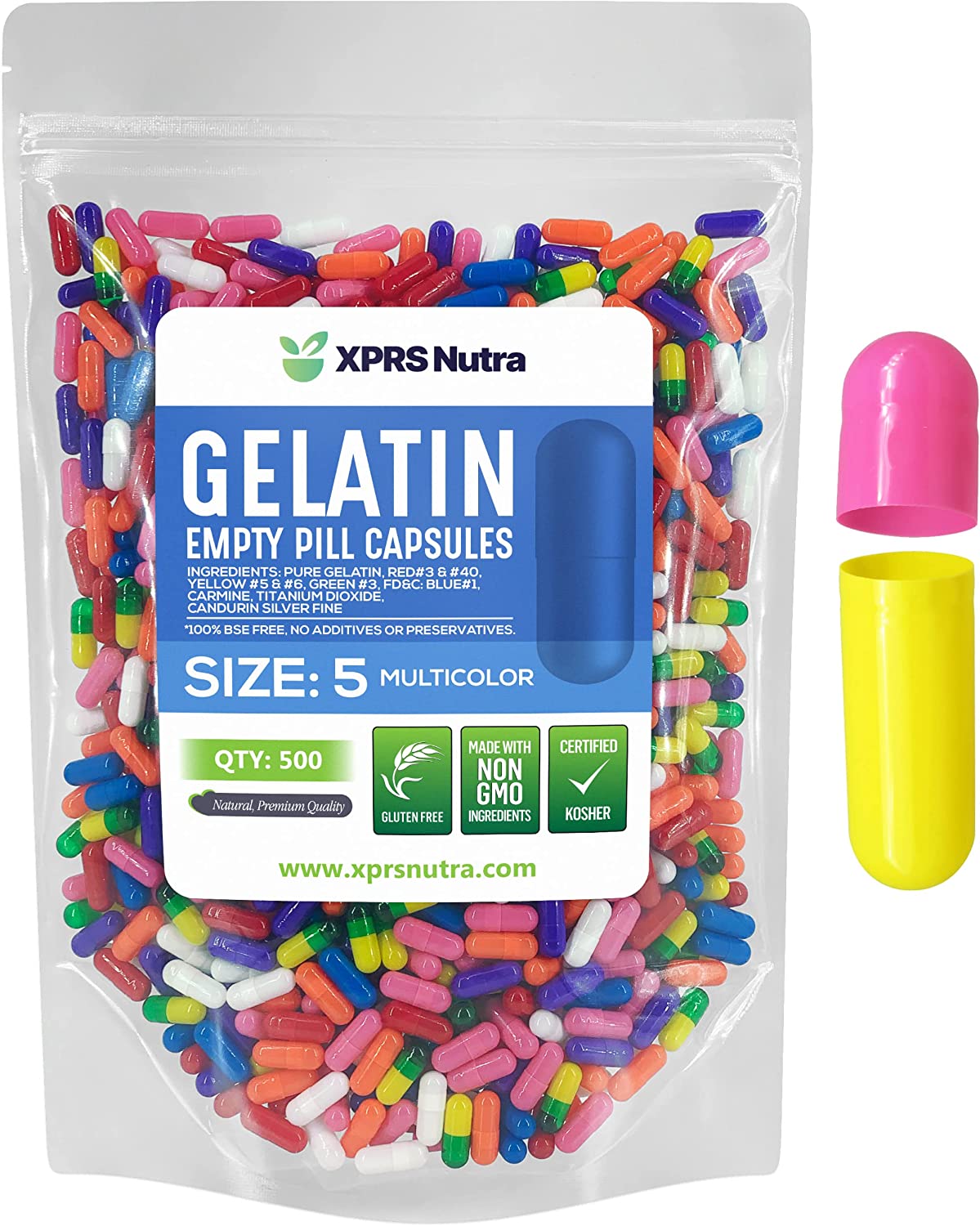 Size 5 Empty Gelatin Capsules
