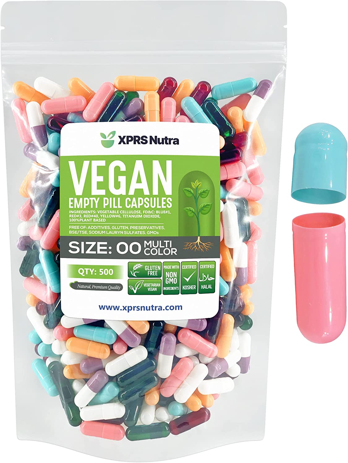 Size 00 Empty Vegan Capsules