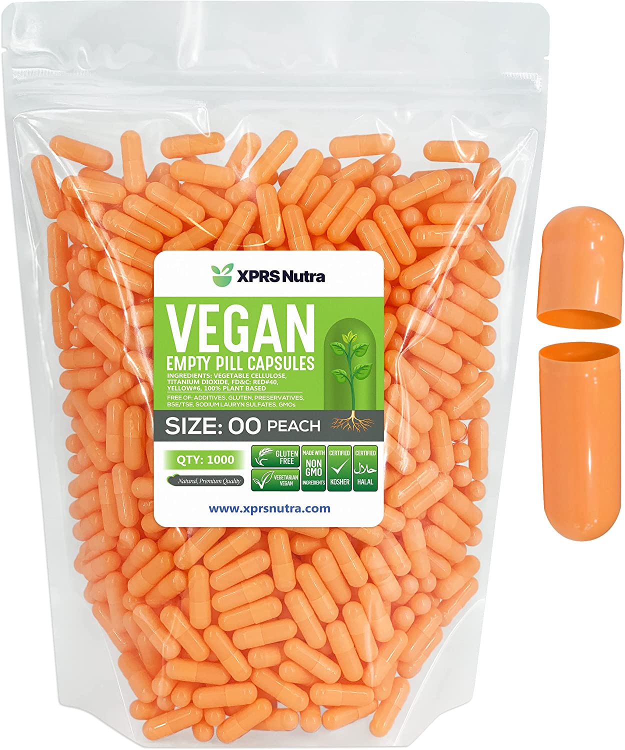 Size 00 Empty Vegan Capsules