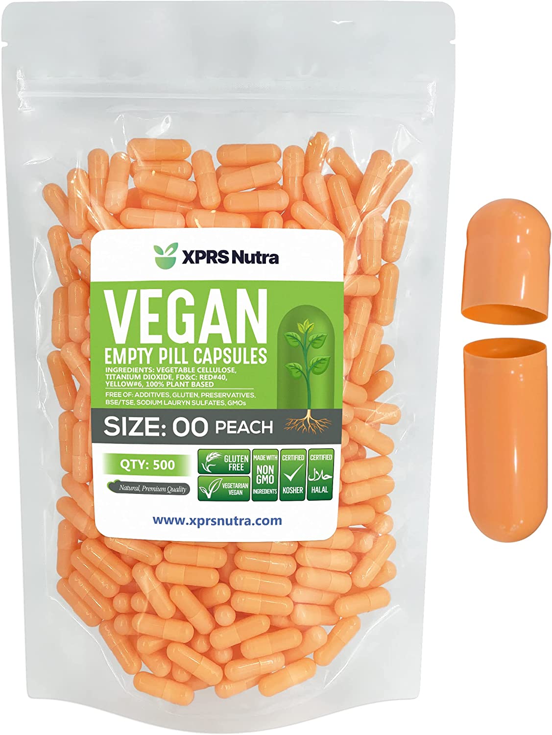 Size 00 Empty Vegan Capsules