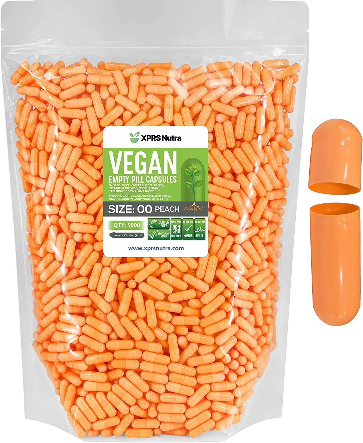 Size 00 Empty Vegan Capsules