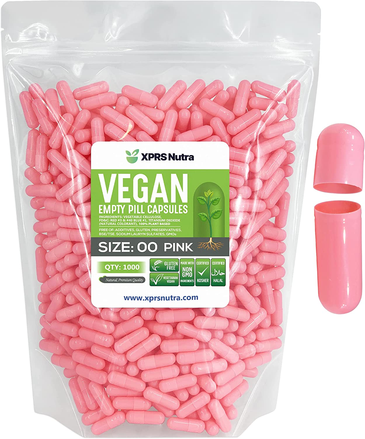 Size 00 Empty Vegan Capsules