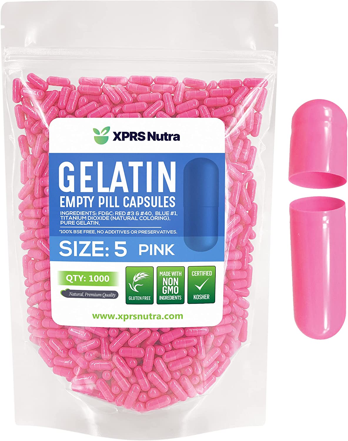 Size 5 Empty Gelatin Capsules