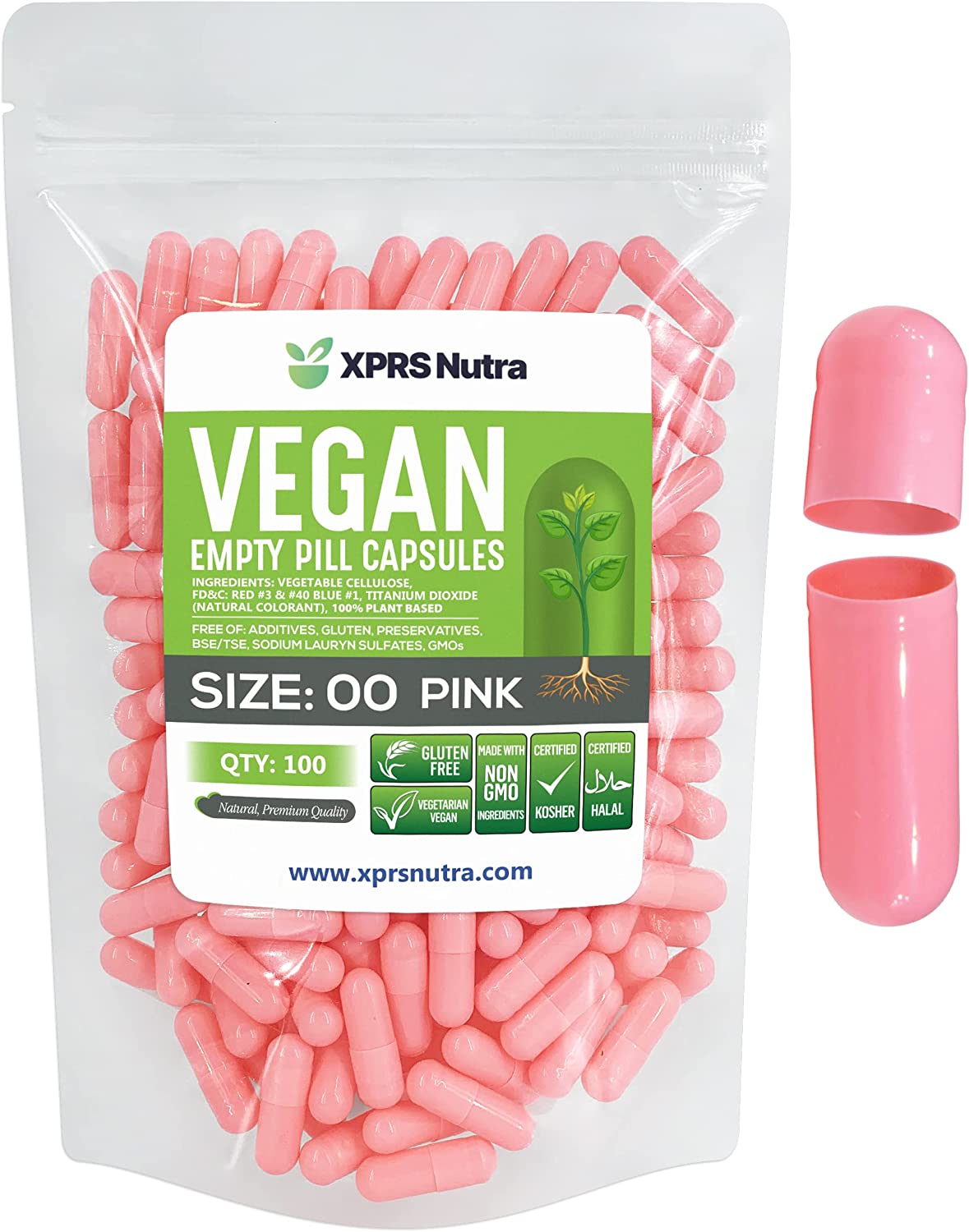Size 00 Empty Vegan Capsules