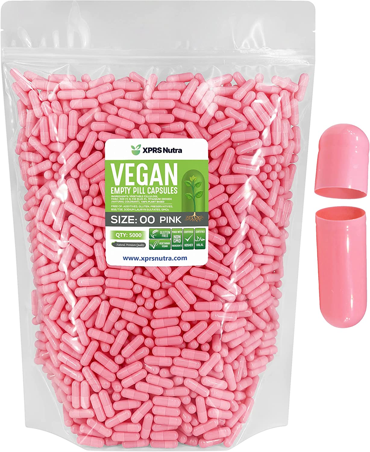 Size 00 Empty Vegan Capsules