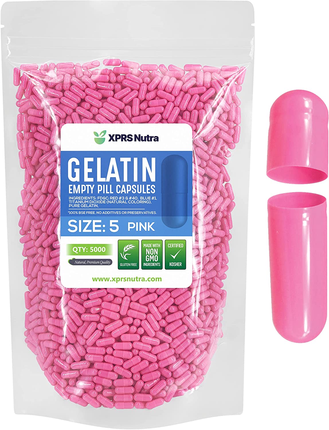 Size 5 Empty Gelatin Capsules