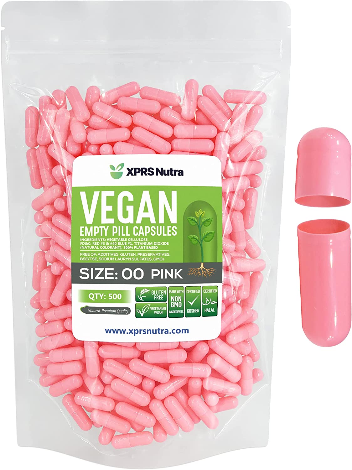 Size 00 Empty Vegan Capsules