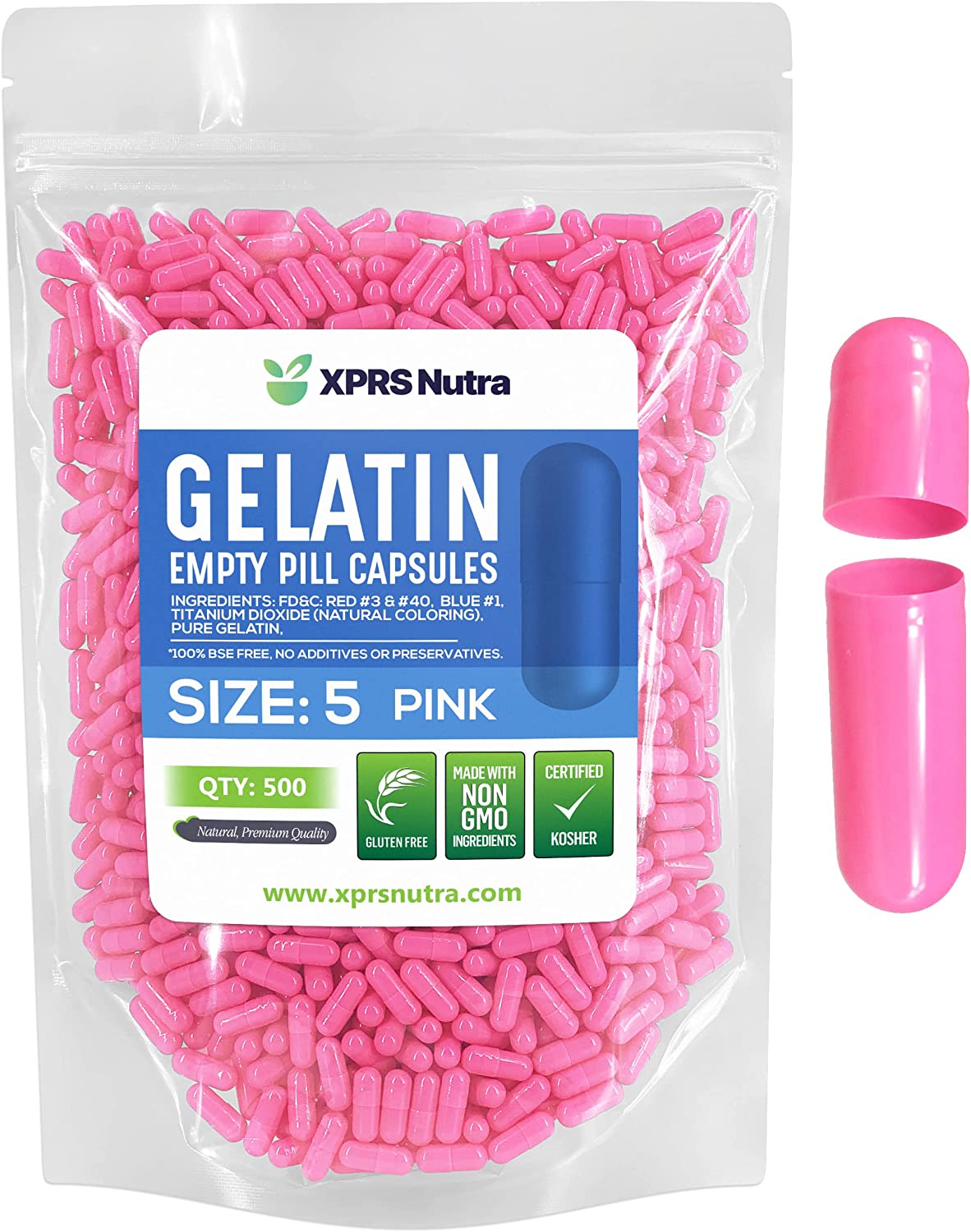 Size 5 Empty Gelatin Capsules