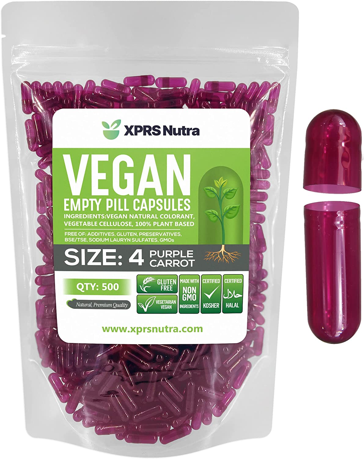 Size 4 Empty Vegan Capsules