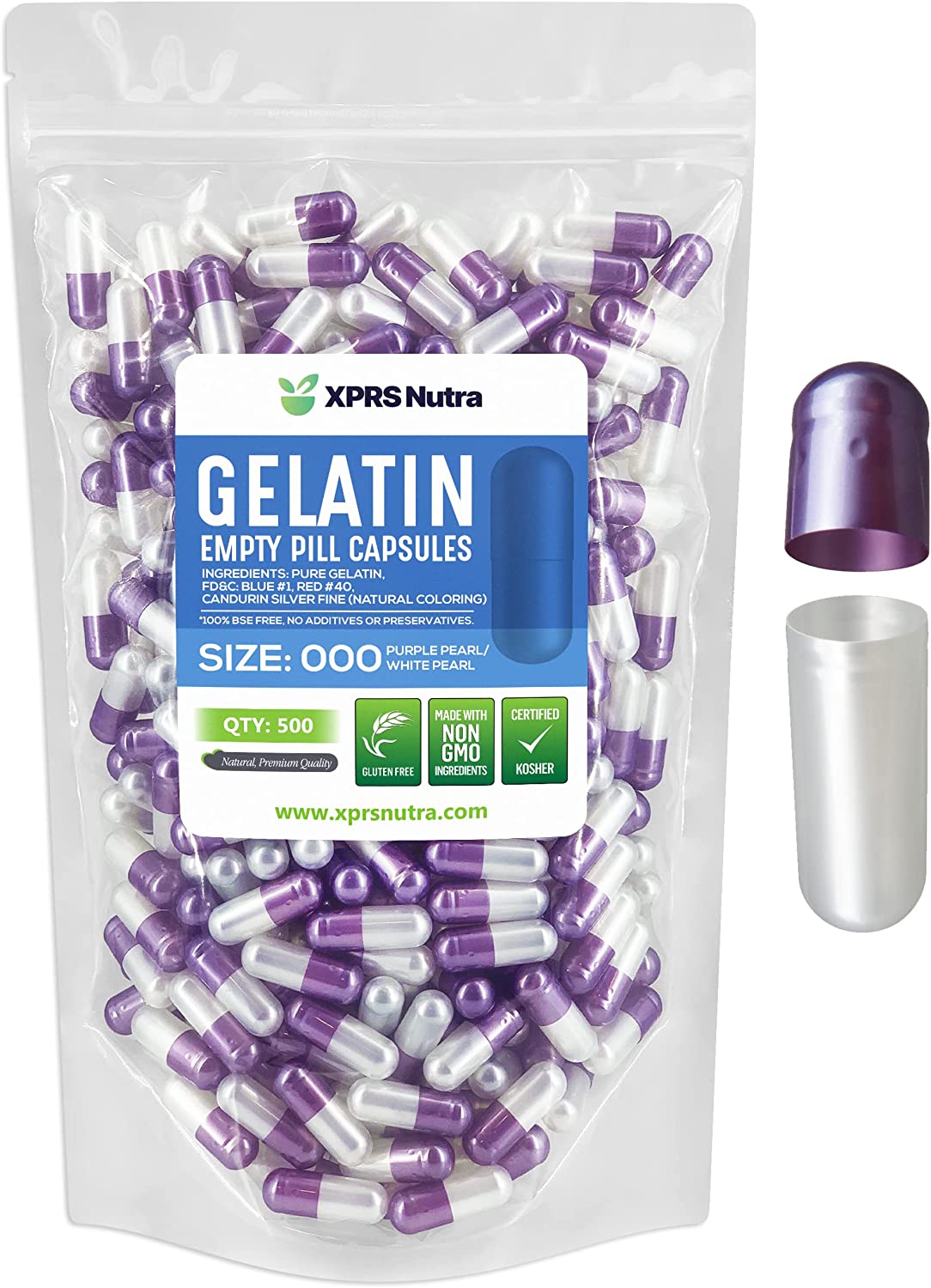 Size 000 Empty Gelatin Capsules