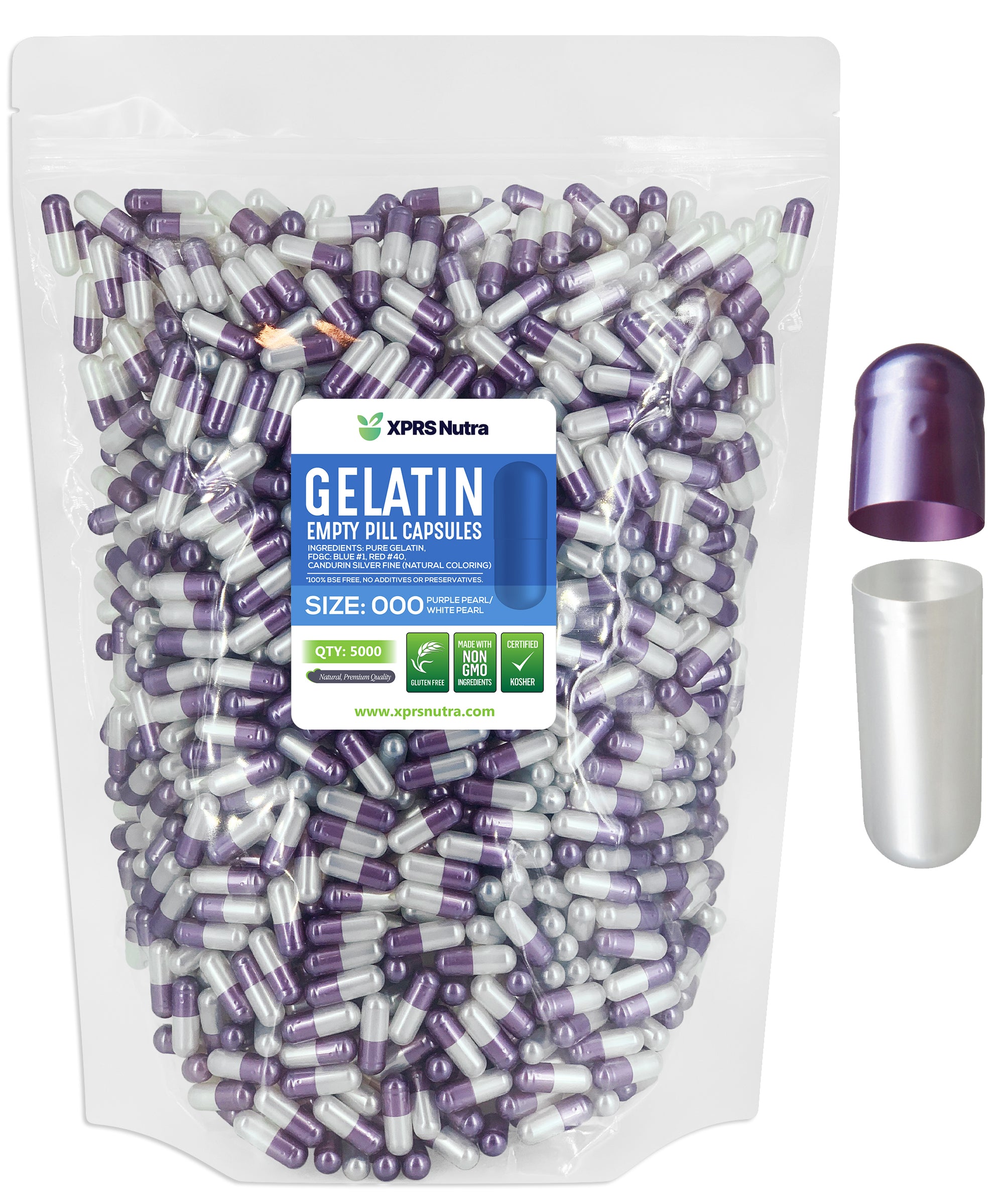 Size 000 Empty Gelatin Capsules