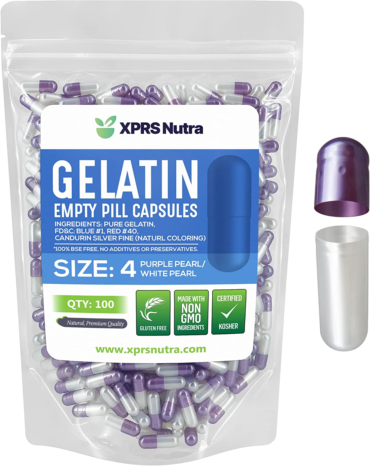 Size 4 Empty Gelatin Capsules