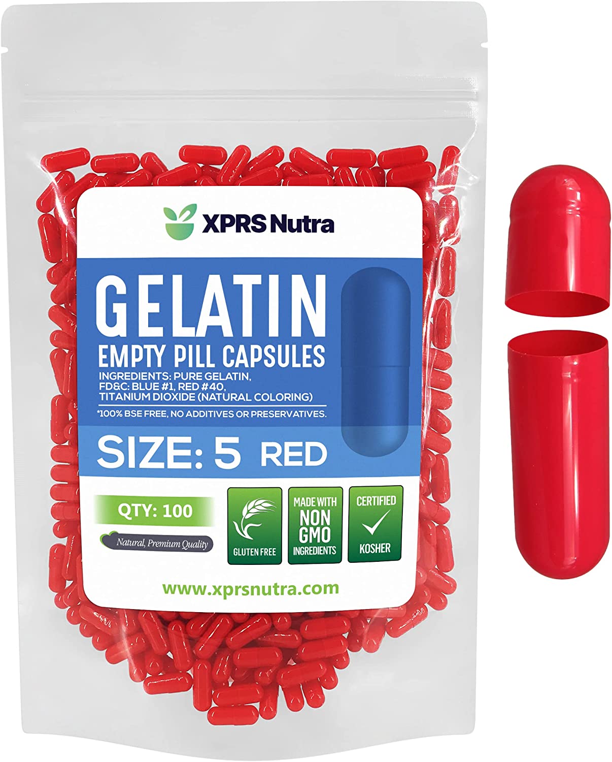 Size 5 Empty Gelatin Capsules