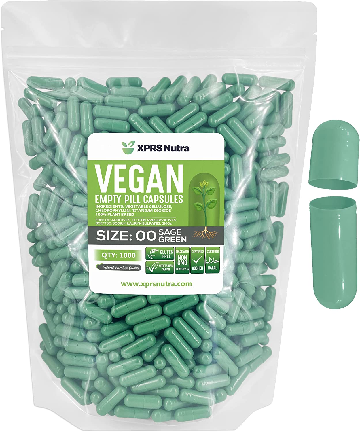 Size 00 Empty Vegan Capsules