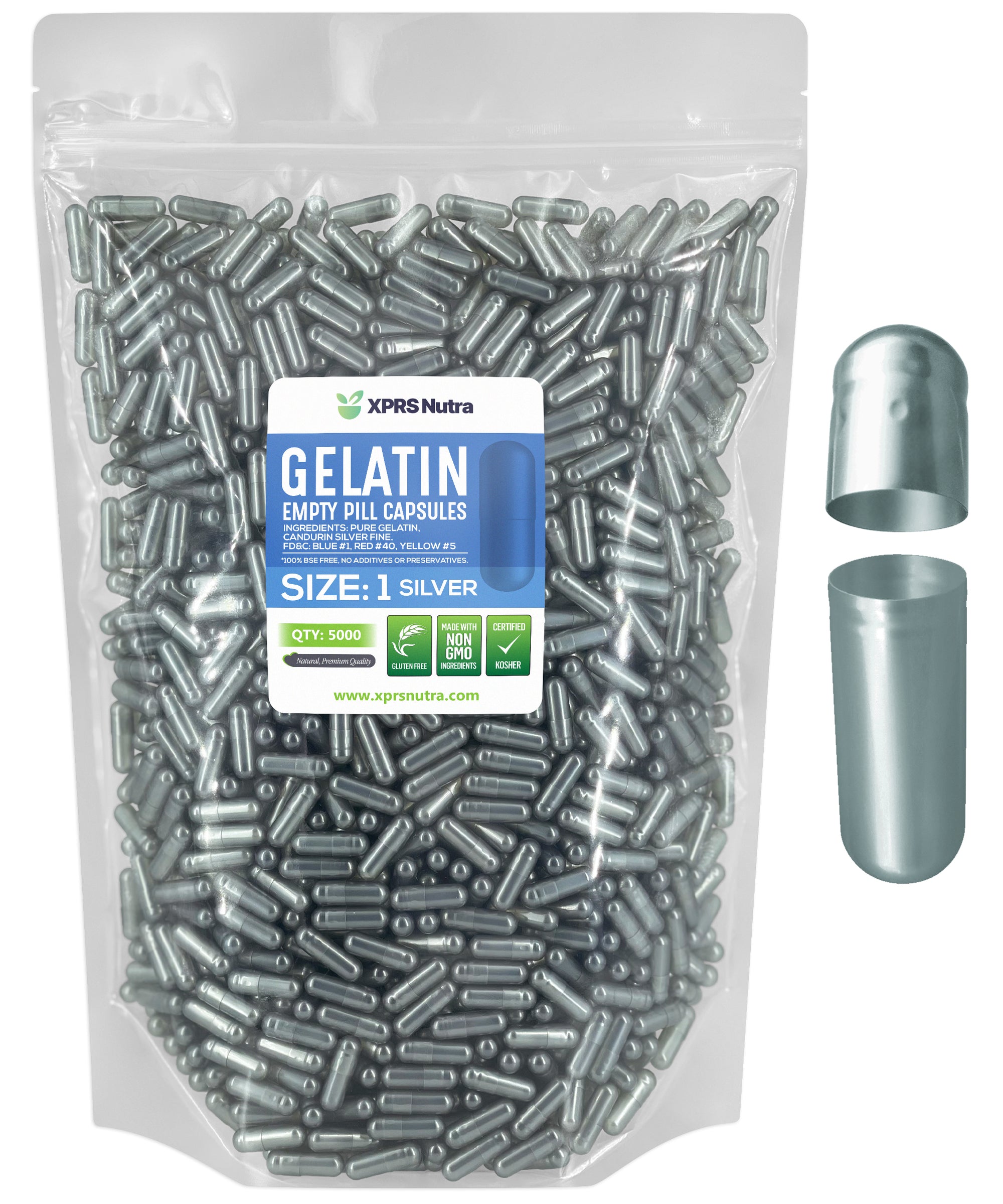 Size 1 Empty Gelatin Capsules