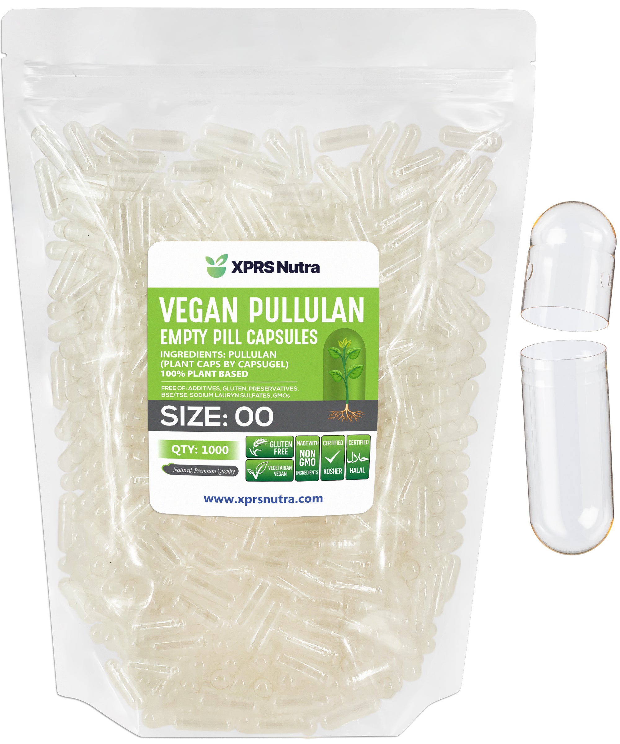 Pullulan Clear Vegan Plantcaps Empty Capsules