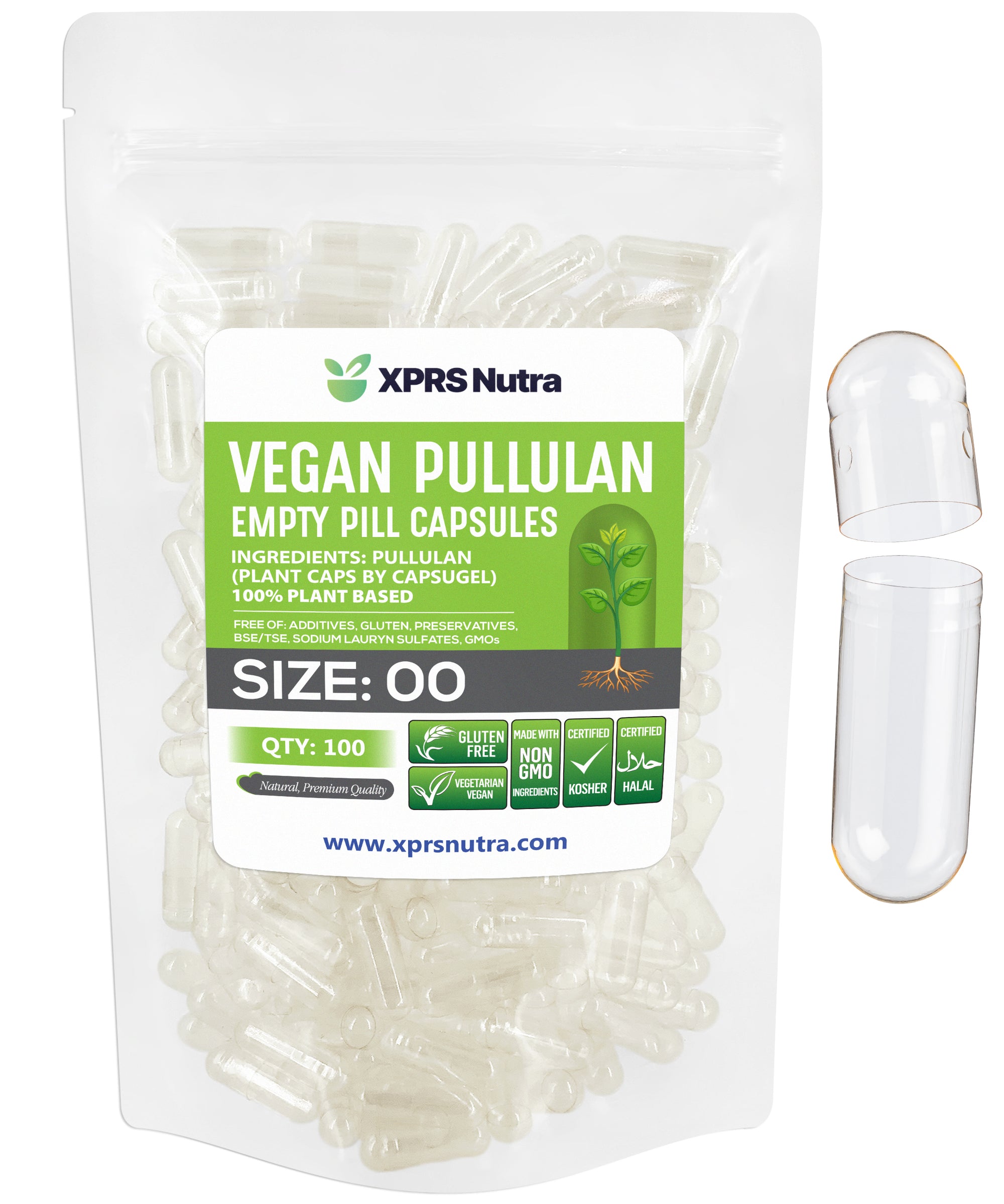 Pullulan Clear Vegan Plantcaps Empty Capsules