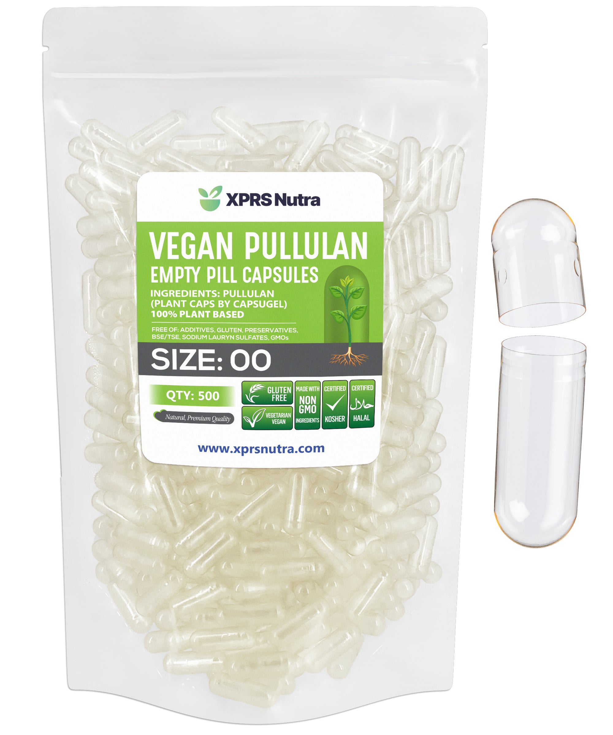 Pullulan Clear Vegan Plantcaps Empty Capsules