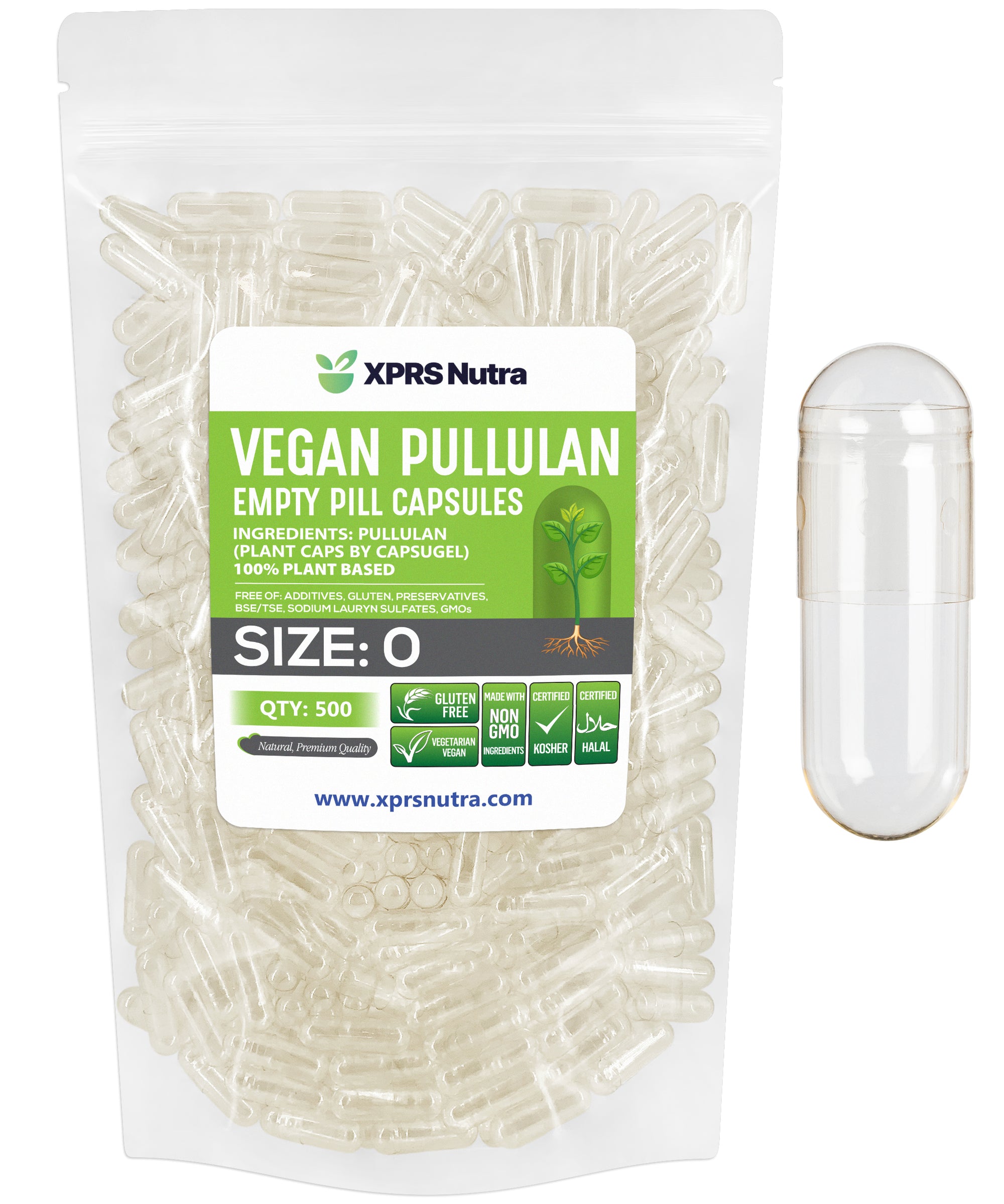 Pullulan Clear Vegan Plantcaps Empty Capsules