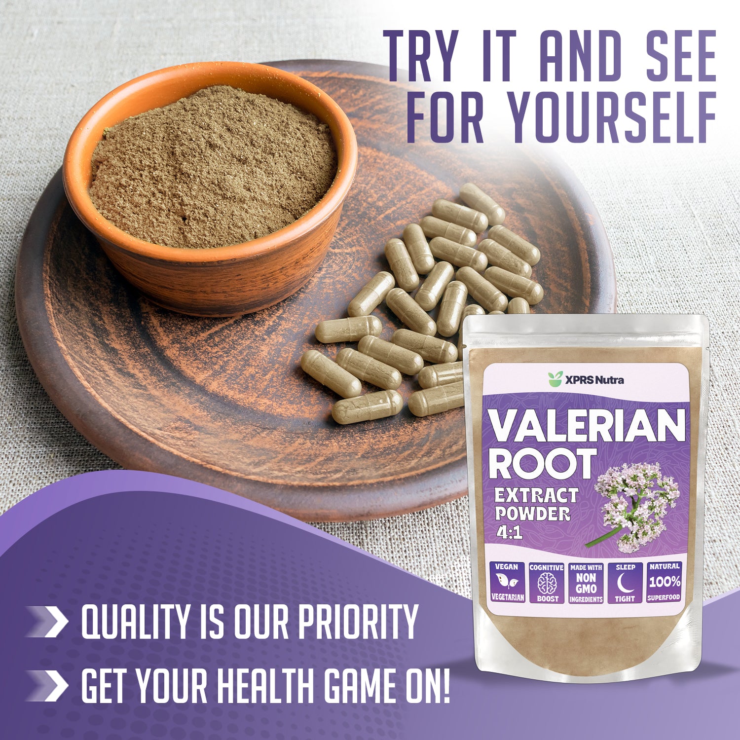 Valerian Root Extract Powder 4:1