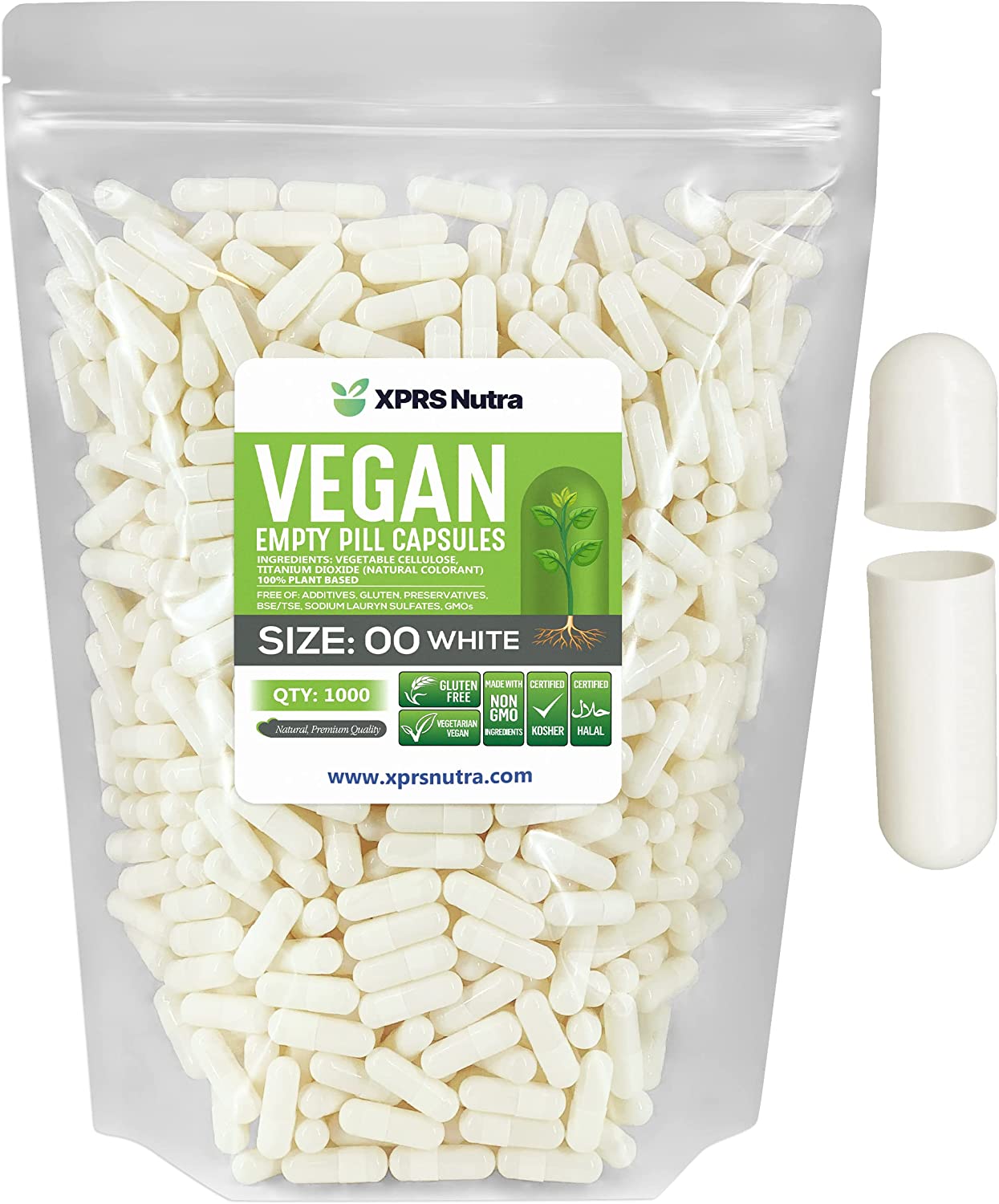 Size 00 Empty Vegan Capsules