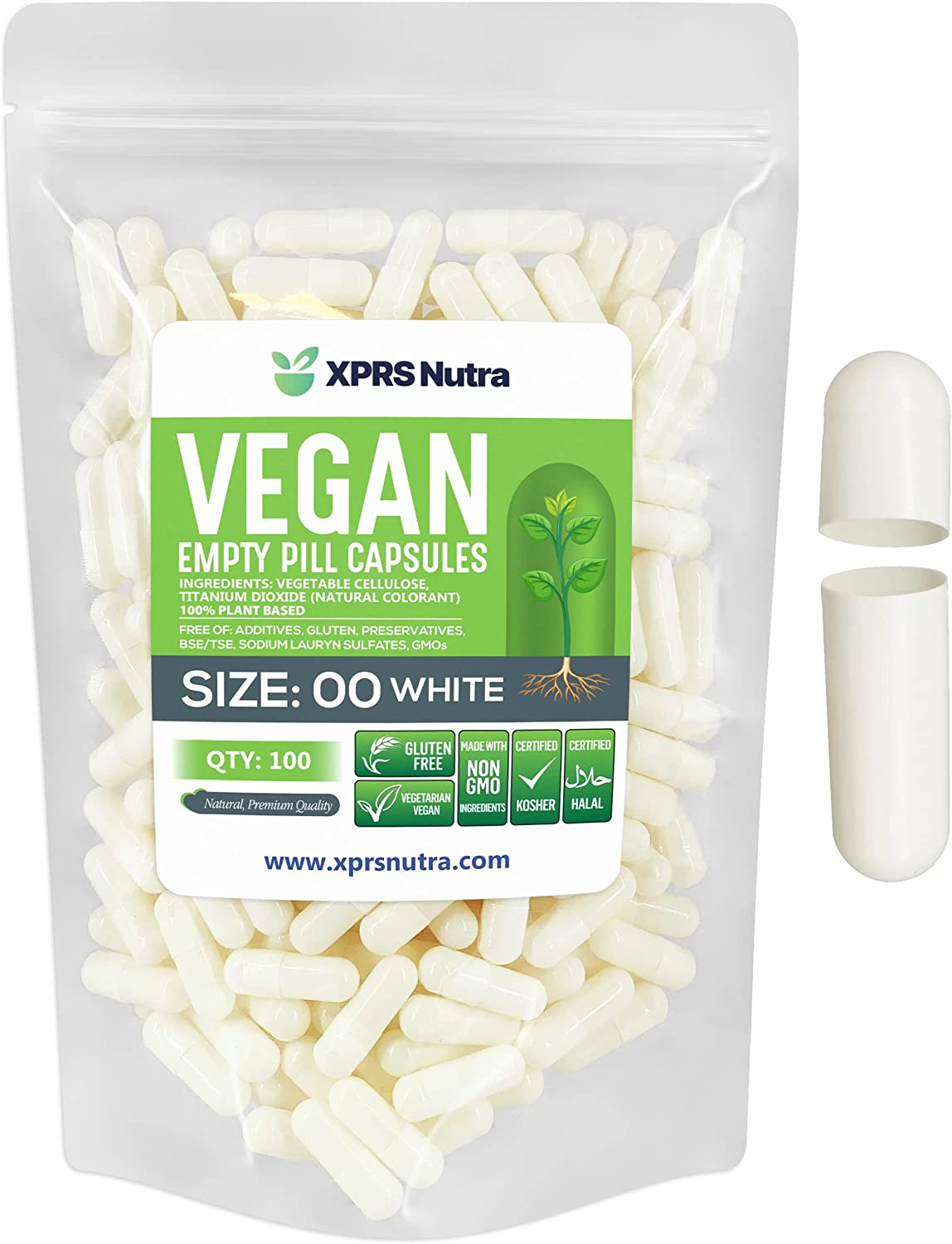 Size 00 Empty Vegan Capsules