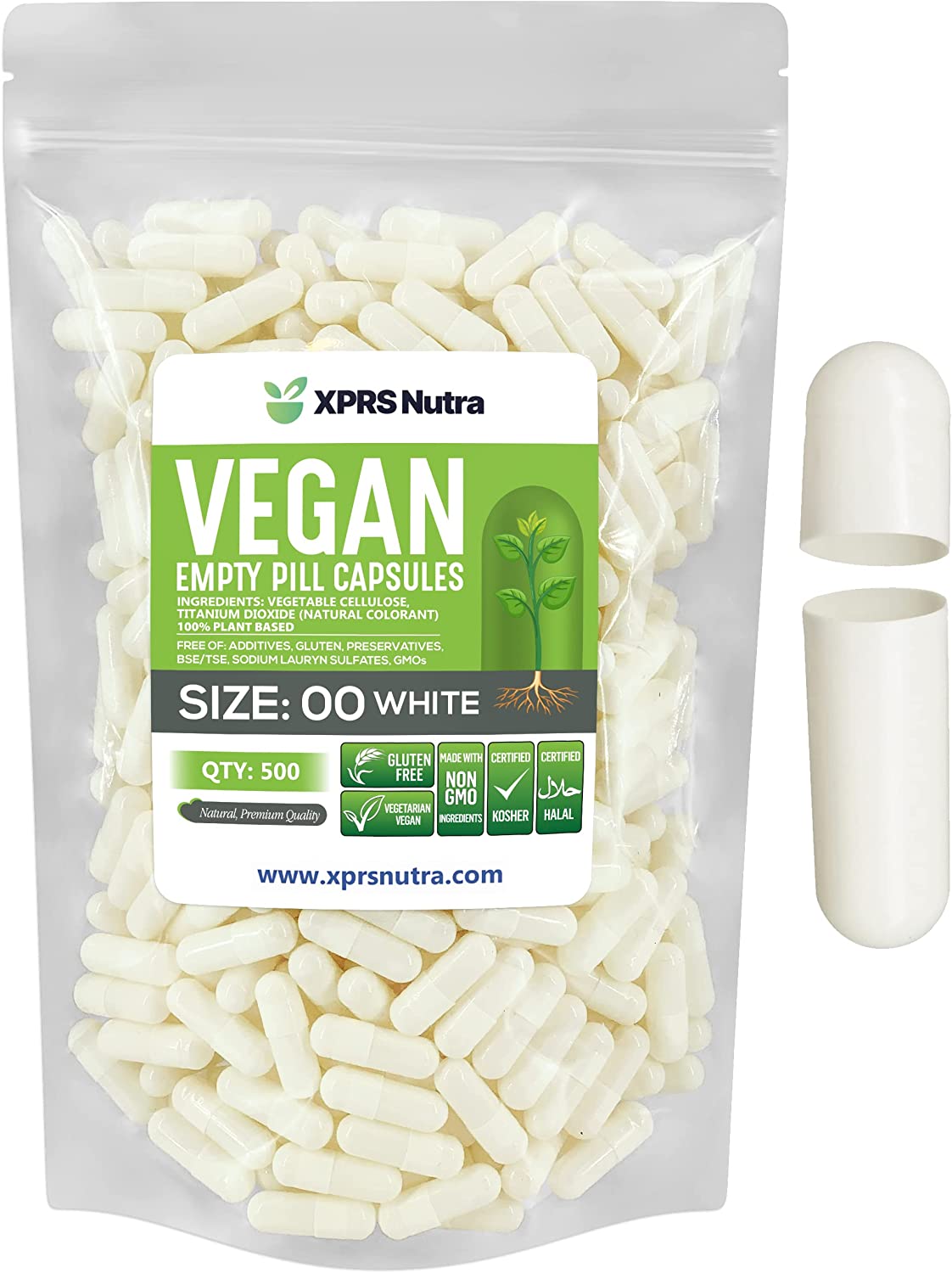Size 00 Empty Vegan Capsules