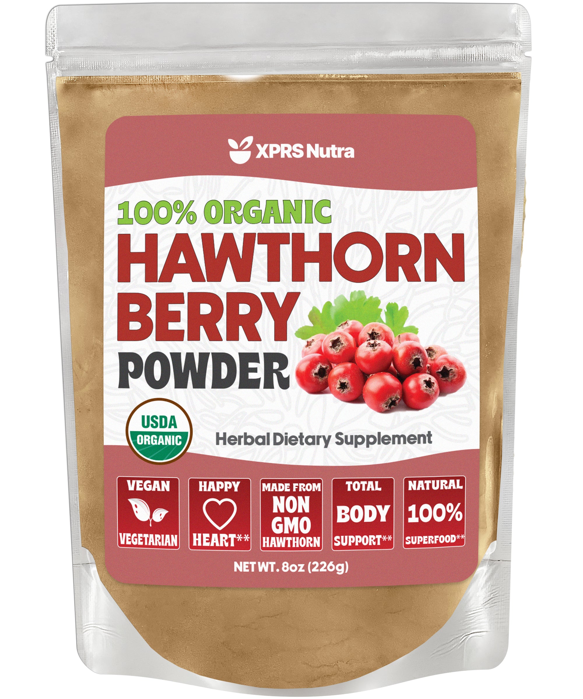 Organic Hawthorn Berry Powder