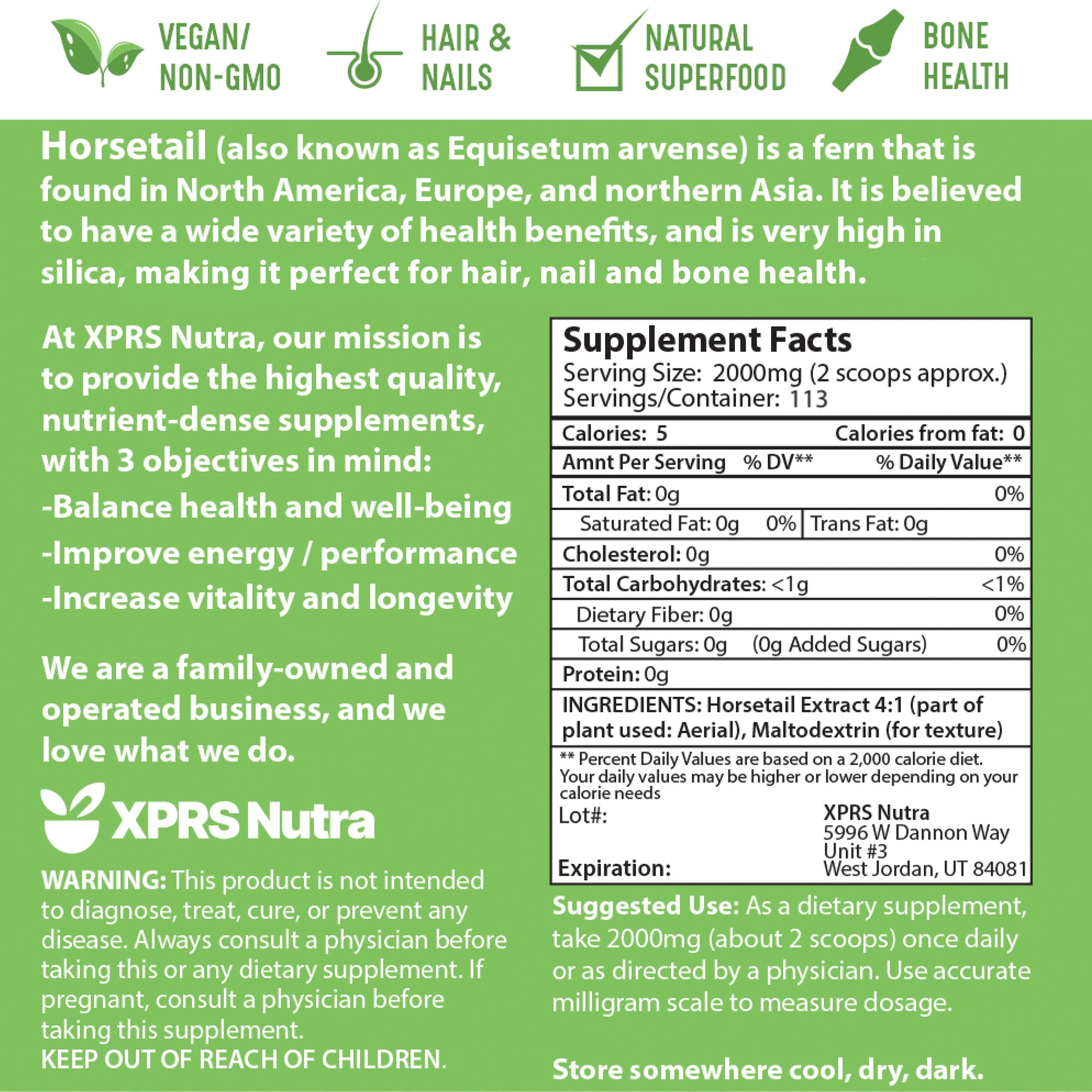 Horsetail Extract Powder