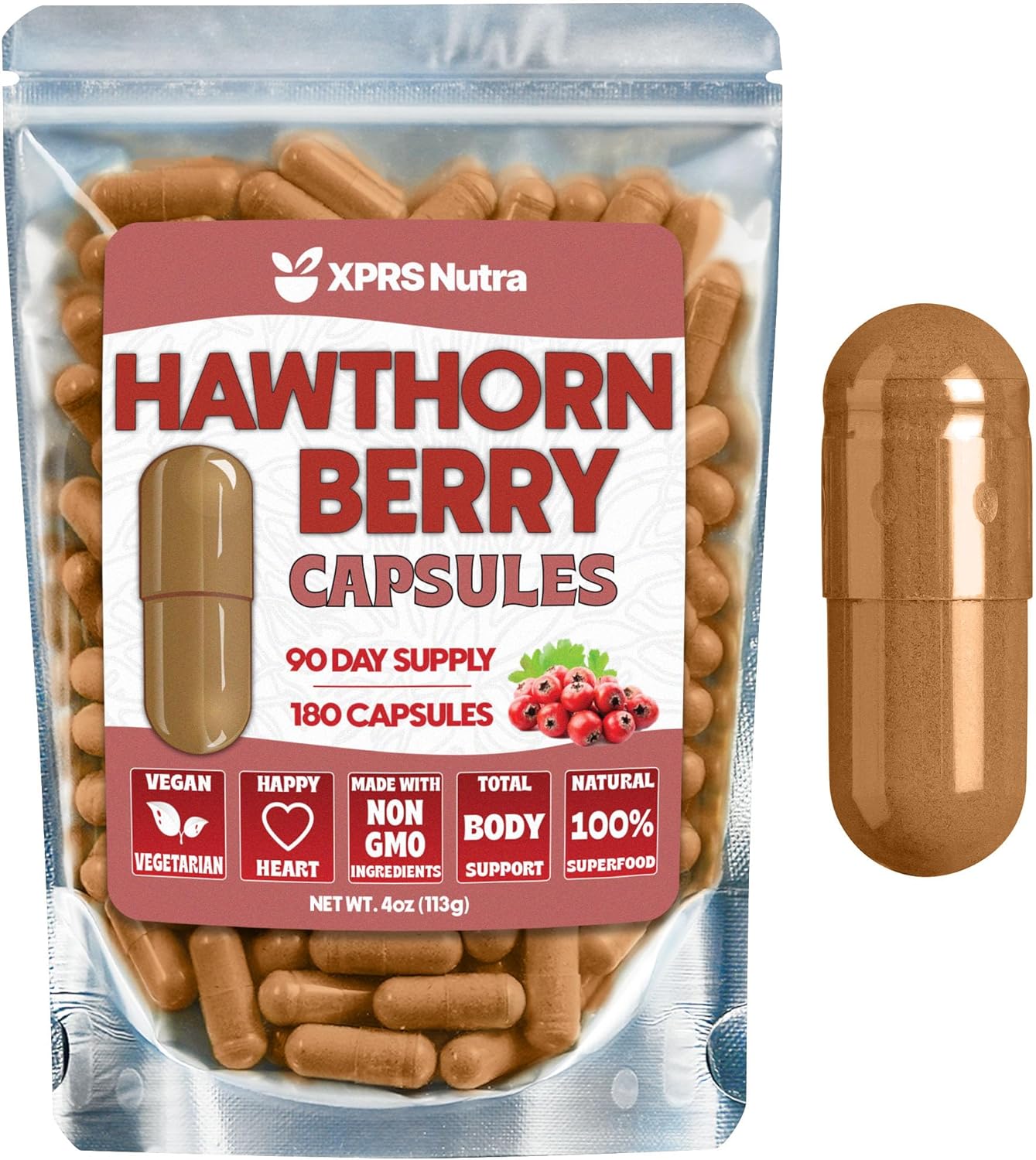 Hawthorn Berry Powder Capsules