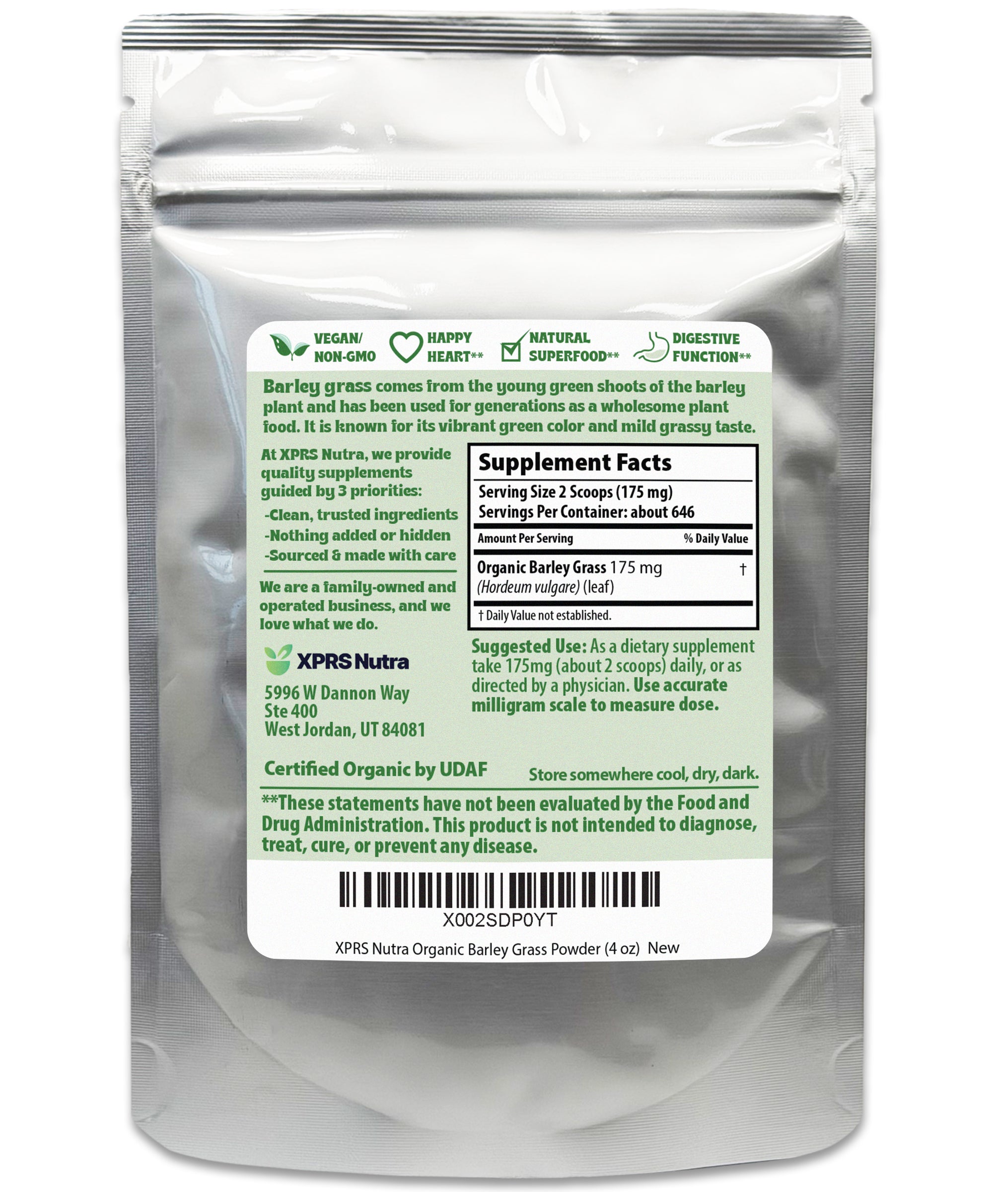 Organic Barley Grass Powder