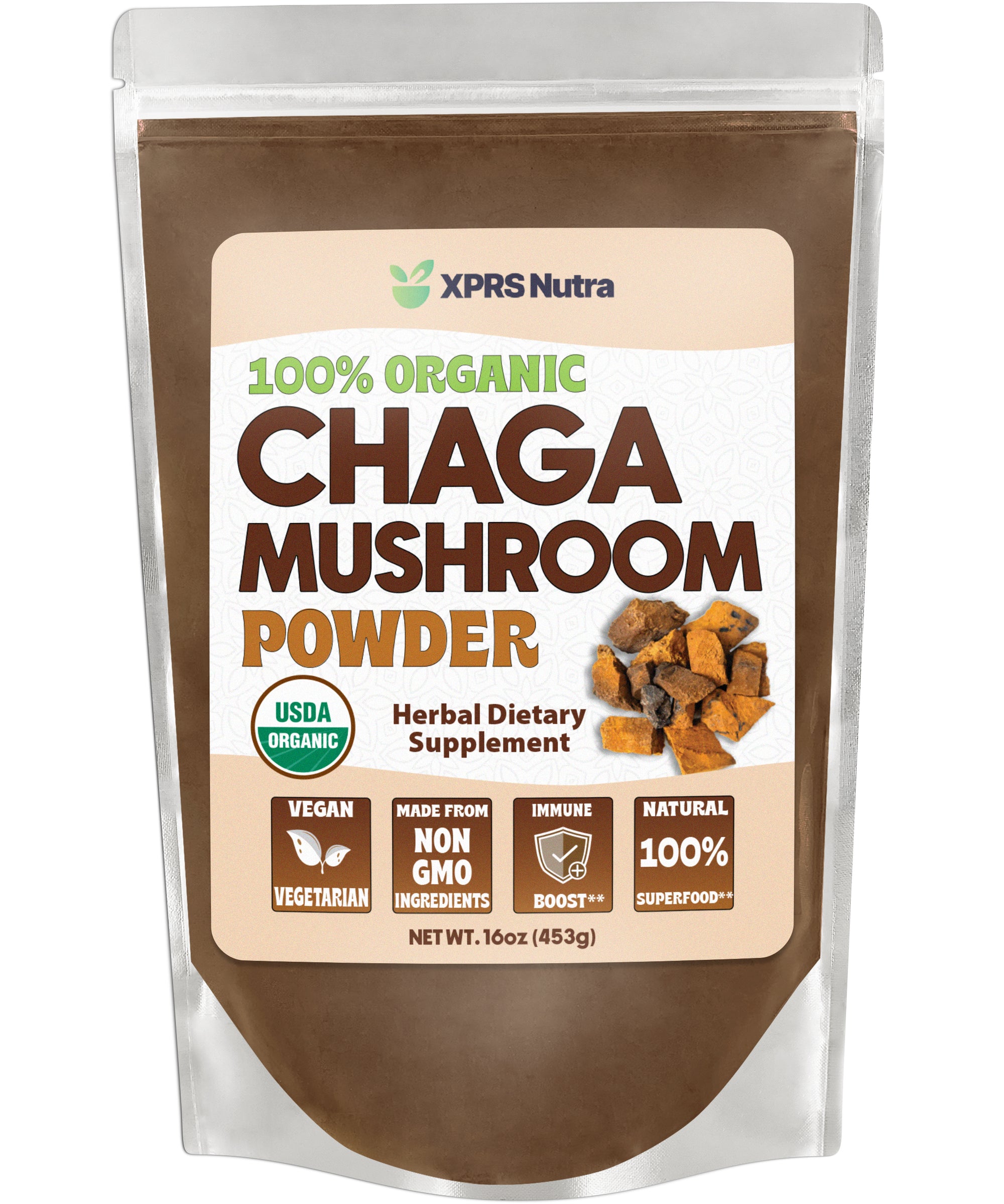 Organic Chaga Mushroom Powder