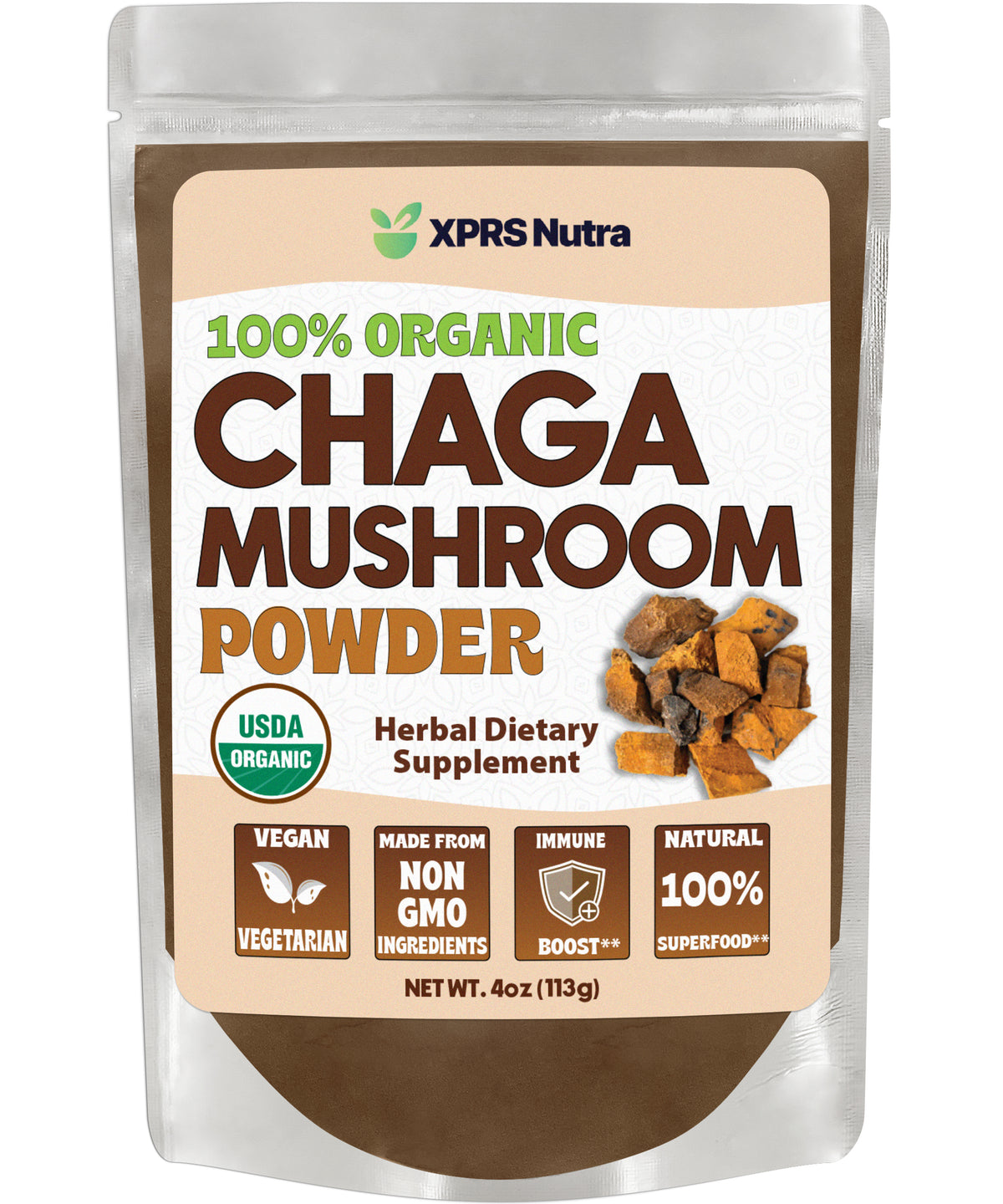 Organic Chaga Mushroom Powder