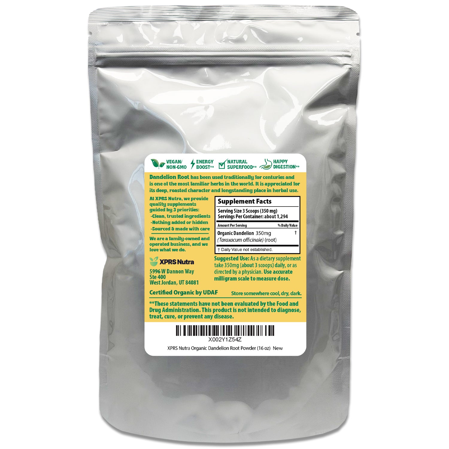 Organic Dandelion Root Powder