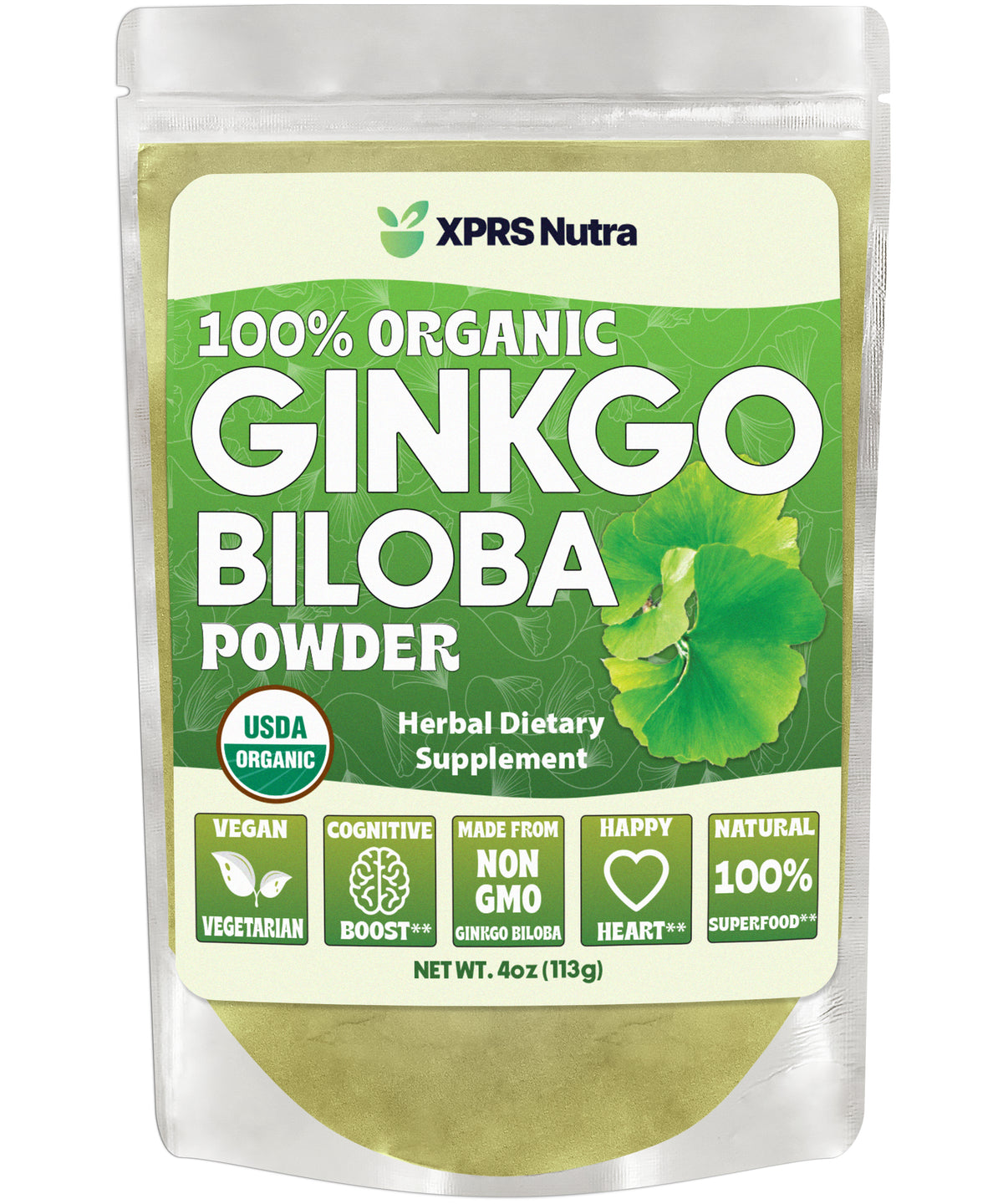 Organic Ginkgo Biloba Powder