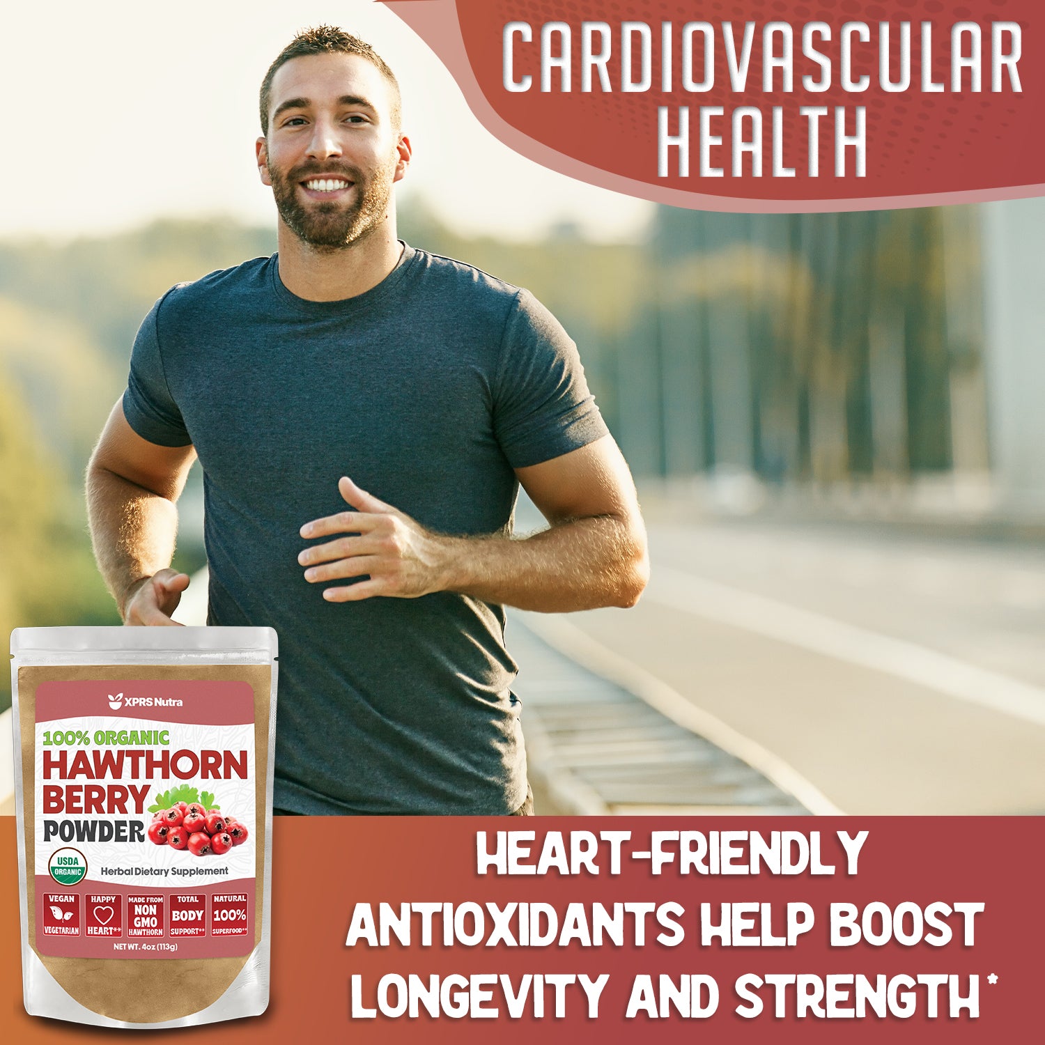 Organic Hawthorn Berry Powder