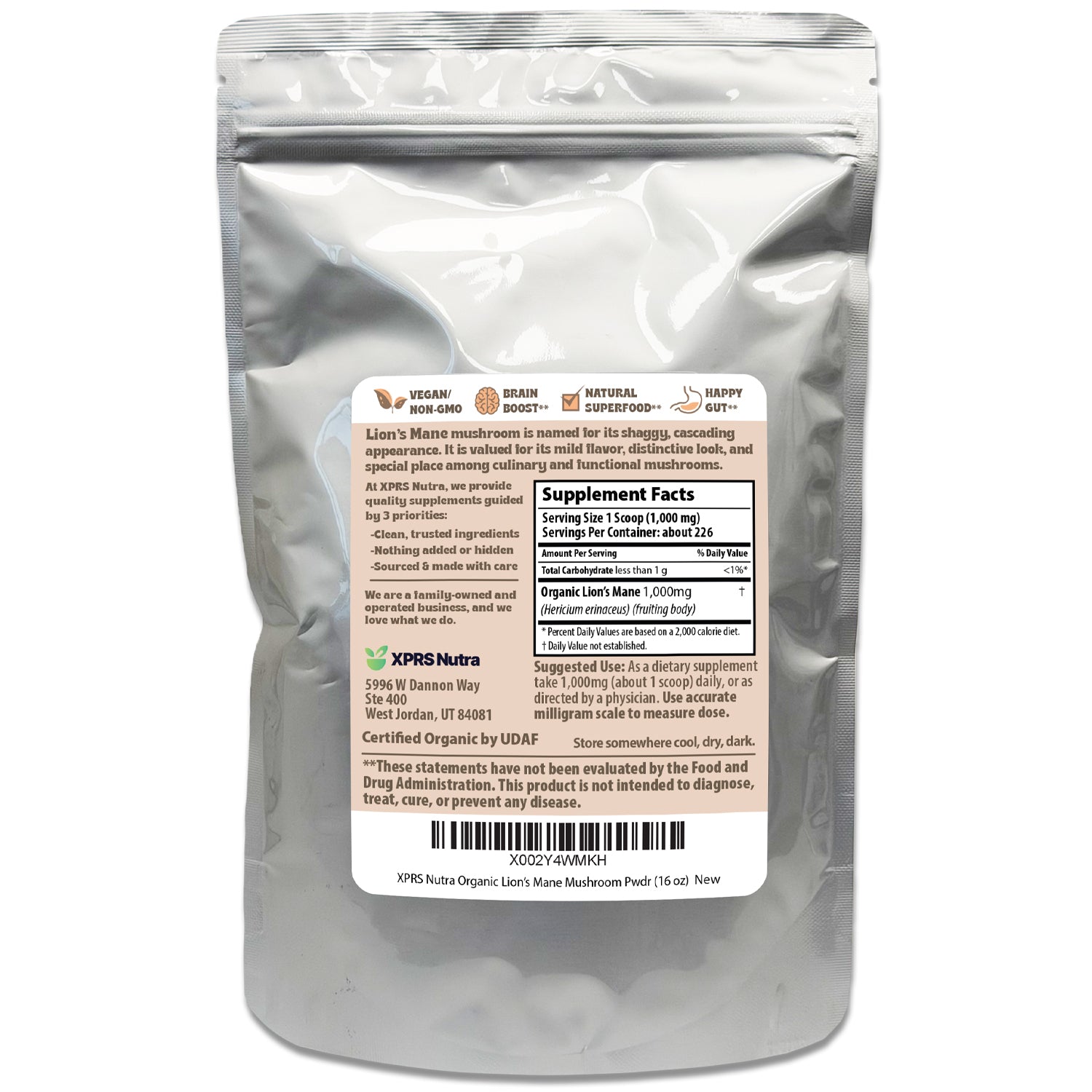 Organic Lion's Mane Powder