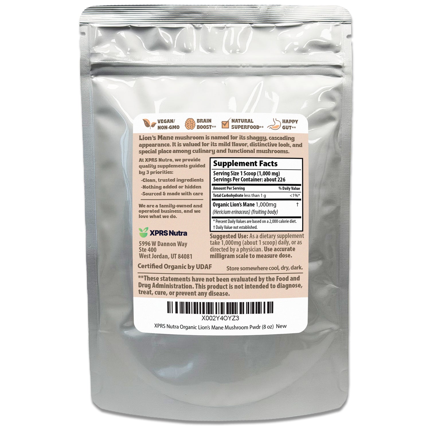 Organic Lion's Mane Powder
