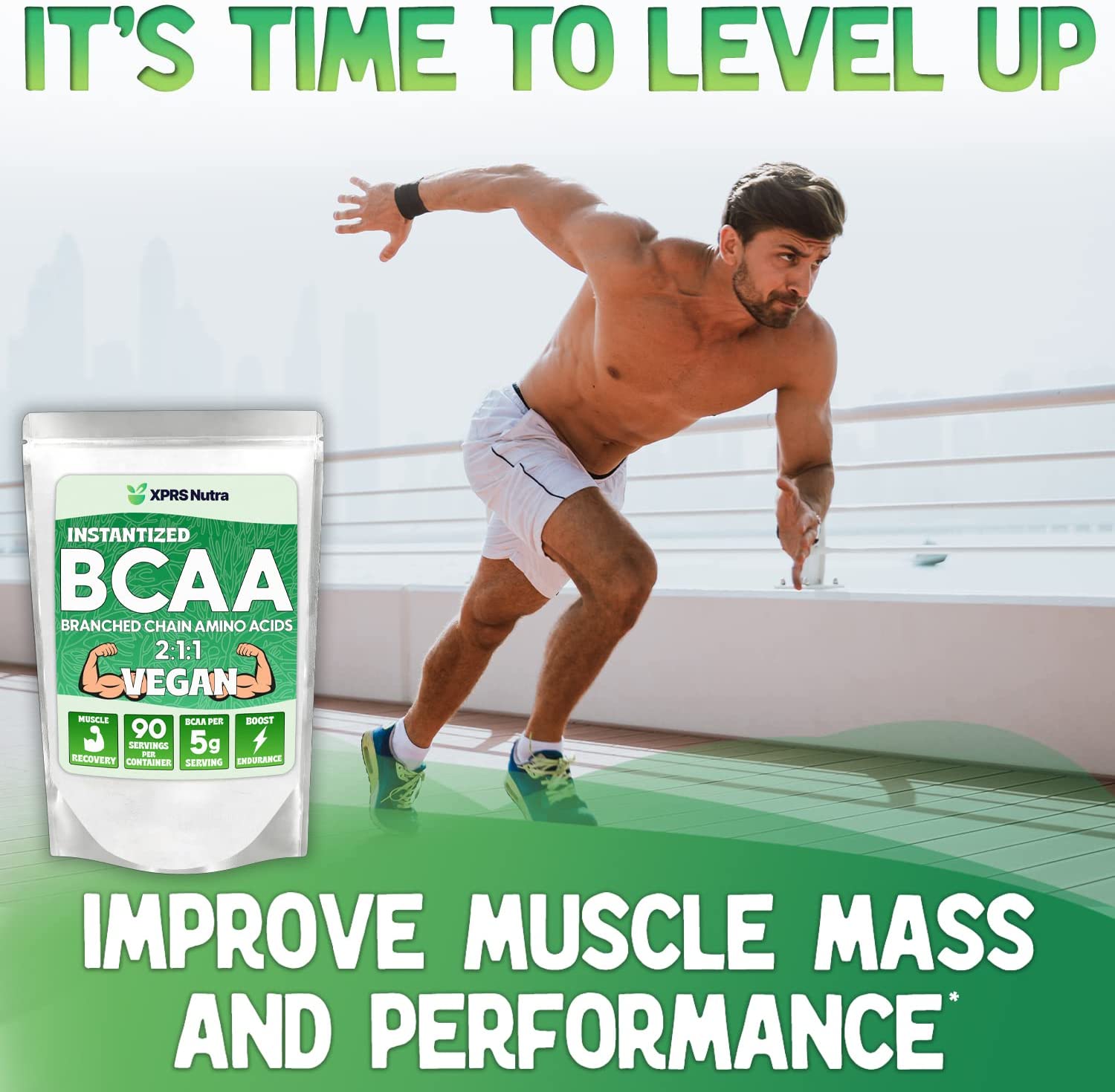 Instantized BCAA Branched Chain Amino Acids Powder 2:1:1