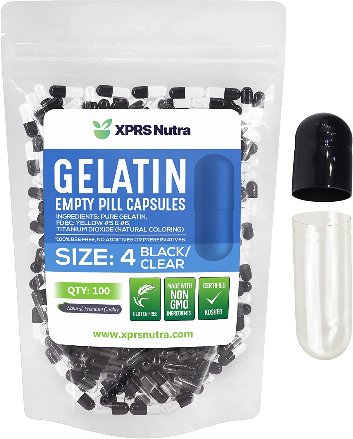 Size 4 Empty Gelatin Capsules