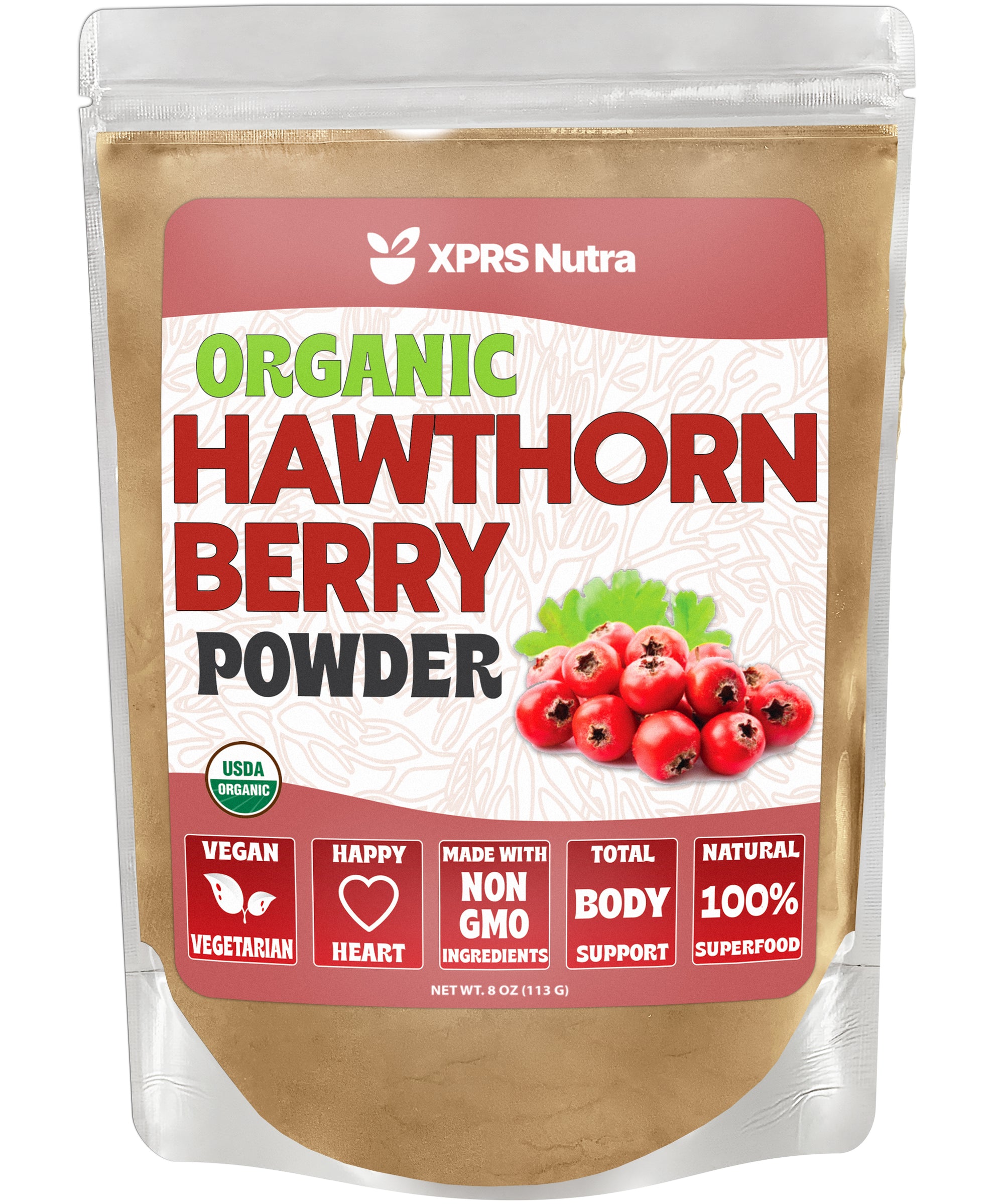 Organic Hawthorn Berry Powder