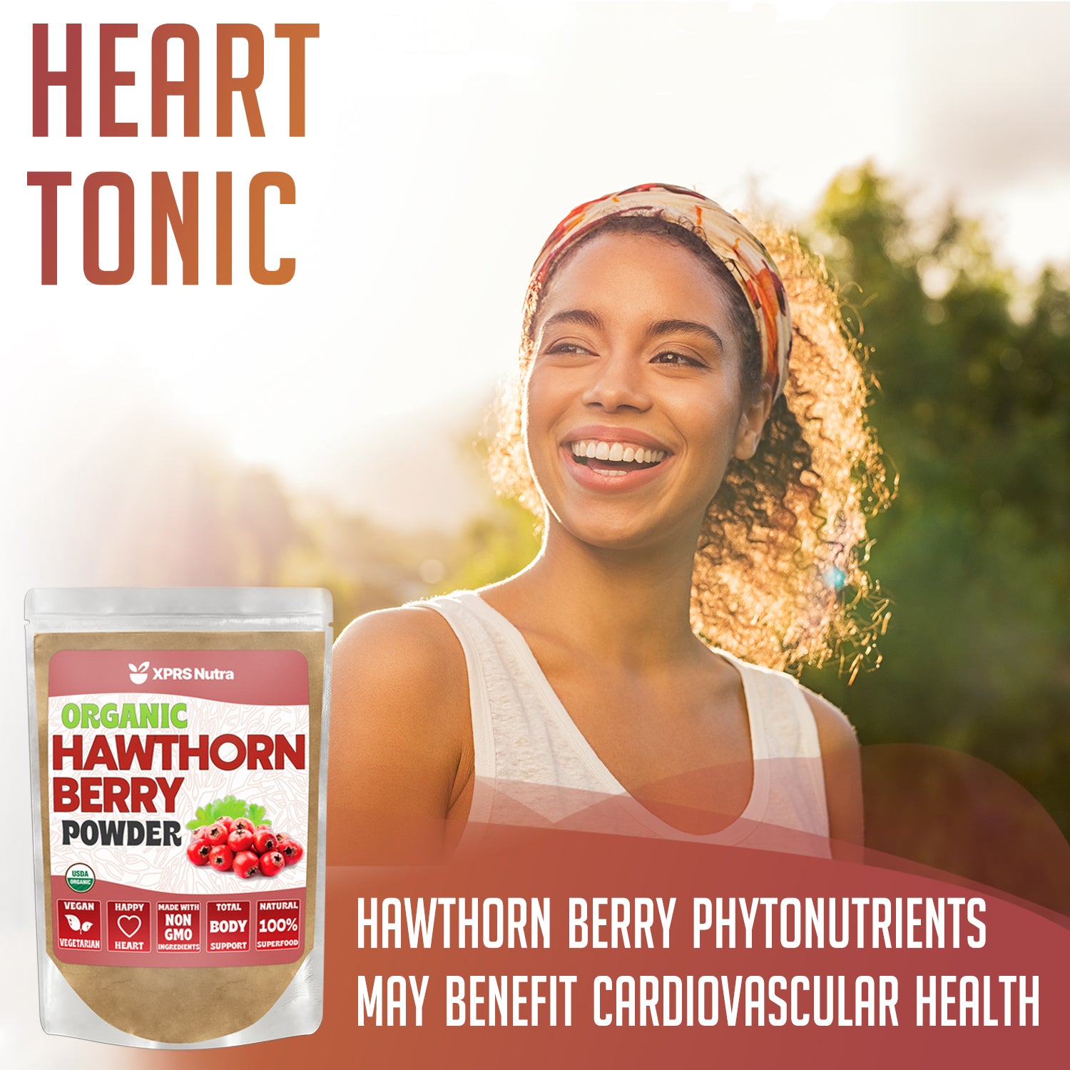Organic Hawthorn Berry Powder