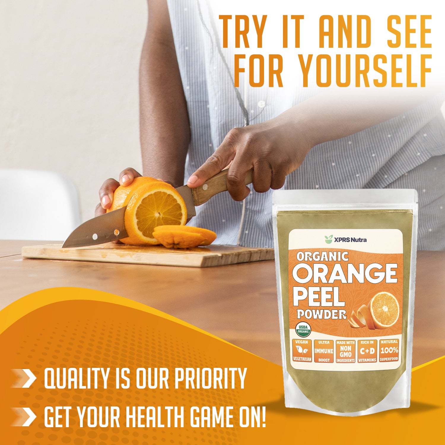 Organic Orange Peel Powder
