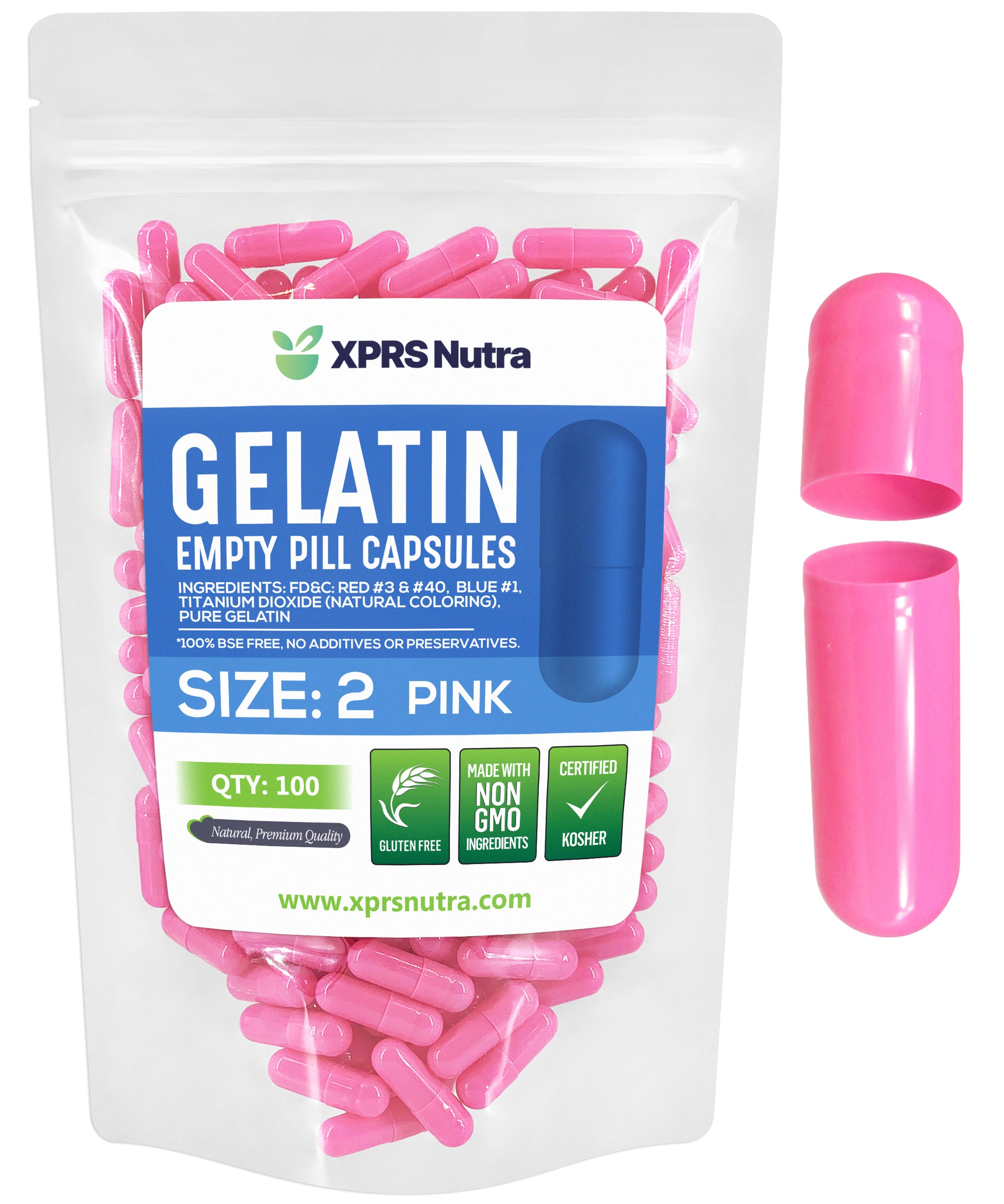 Size 2 Empty Gelatin Capsules