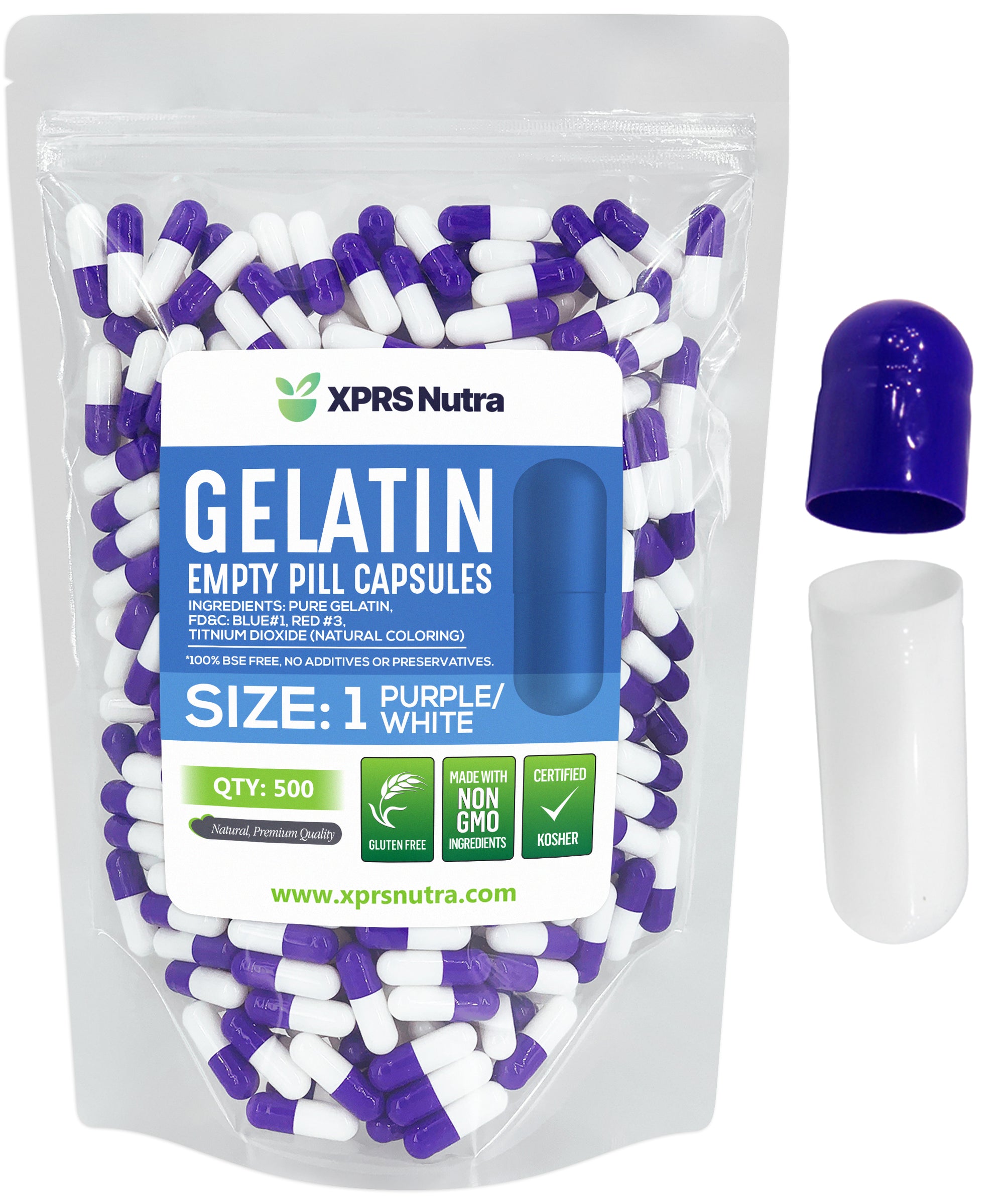 Size 1 Empty Gelatin Capsules