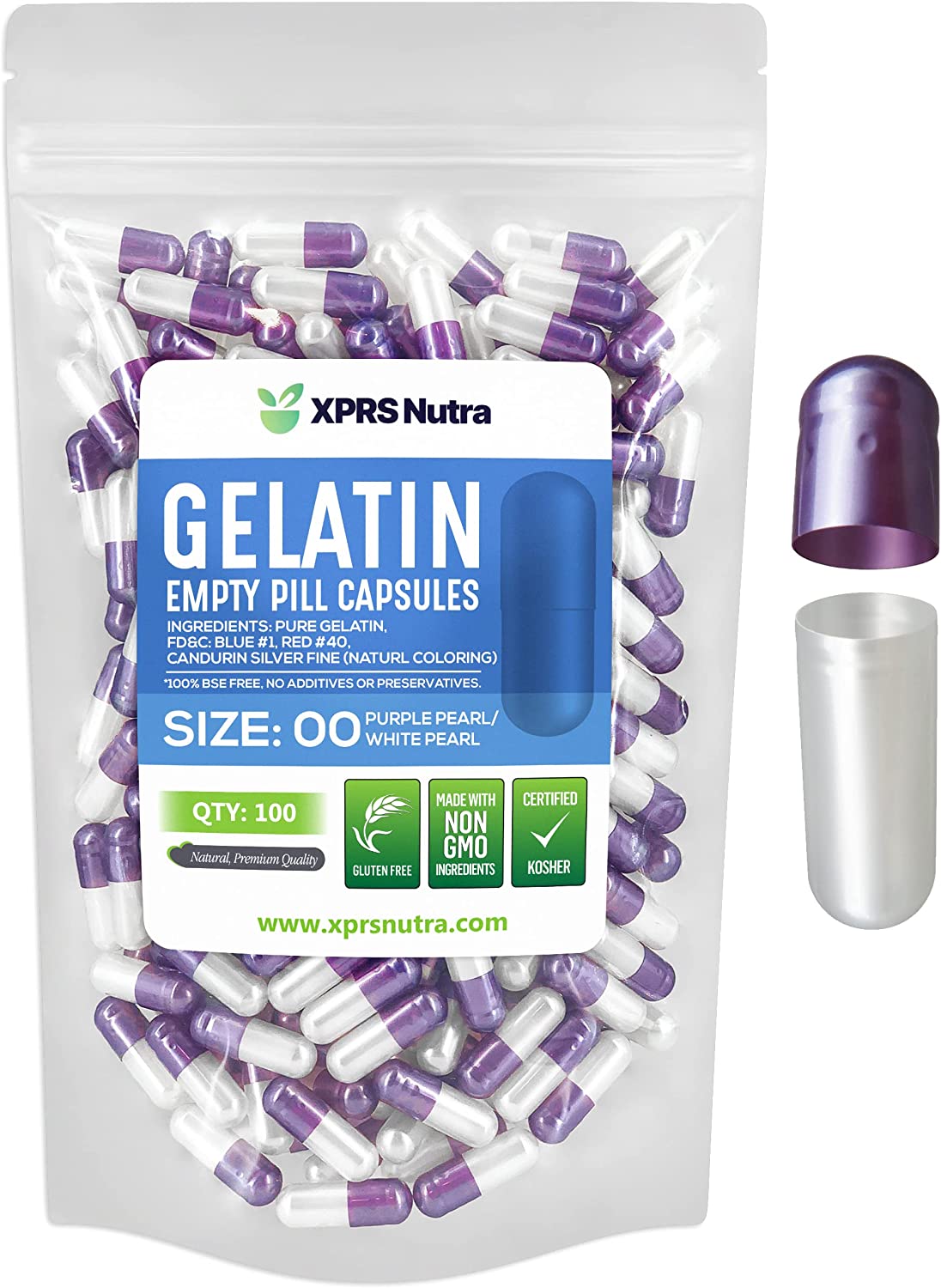 Size 00 Empty Gelatin Capsules