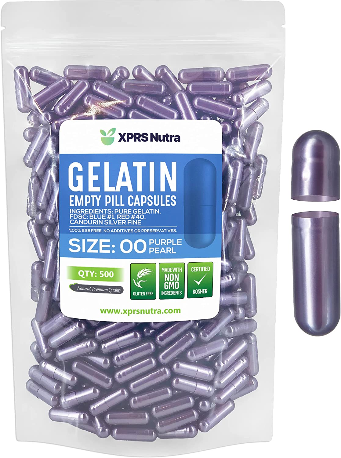 Size 00 Empty Gelatin Capsules